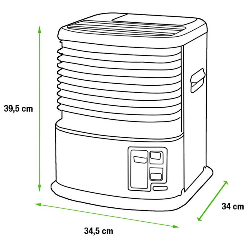 2025 Estufa de Queroseno 241 A CE con Mecha de Fibra de Vidrio