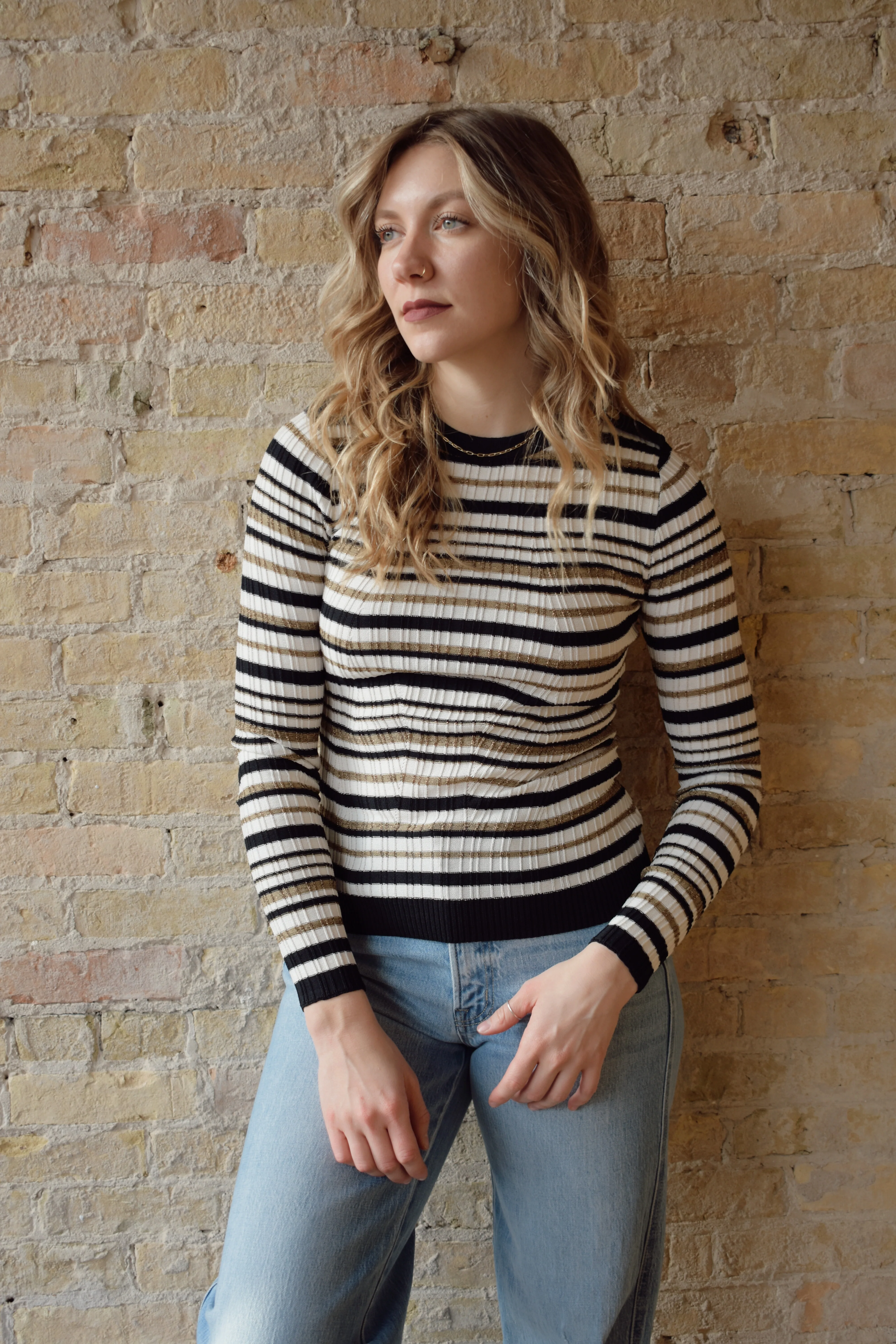 striped captains sweater