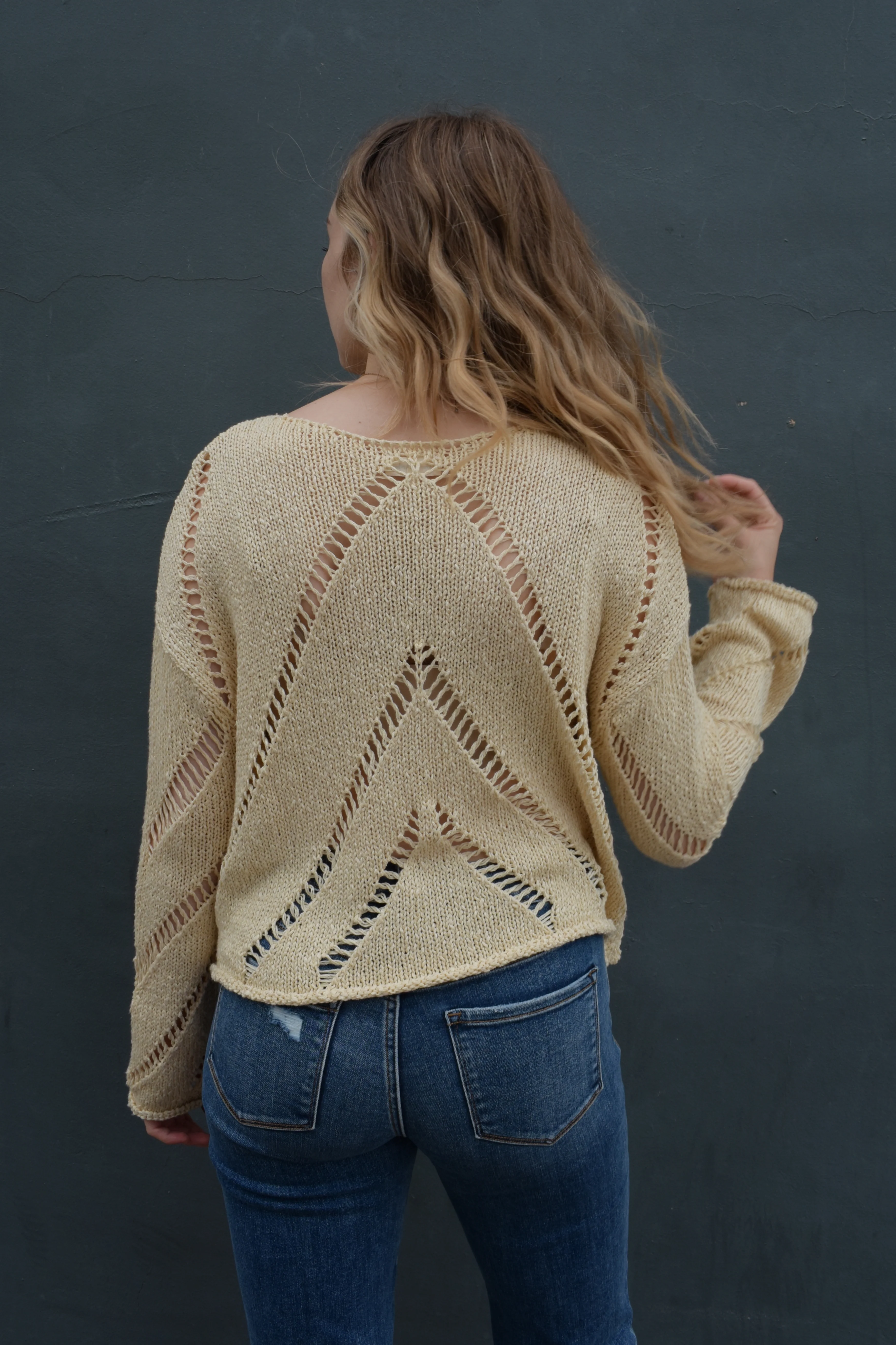chevron retro sweater