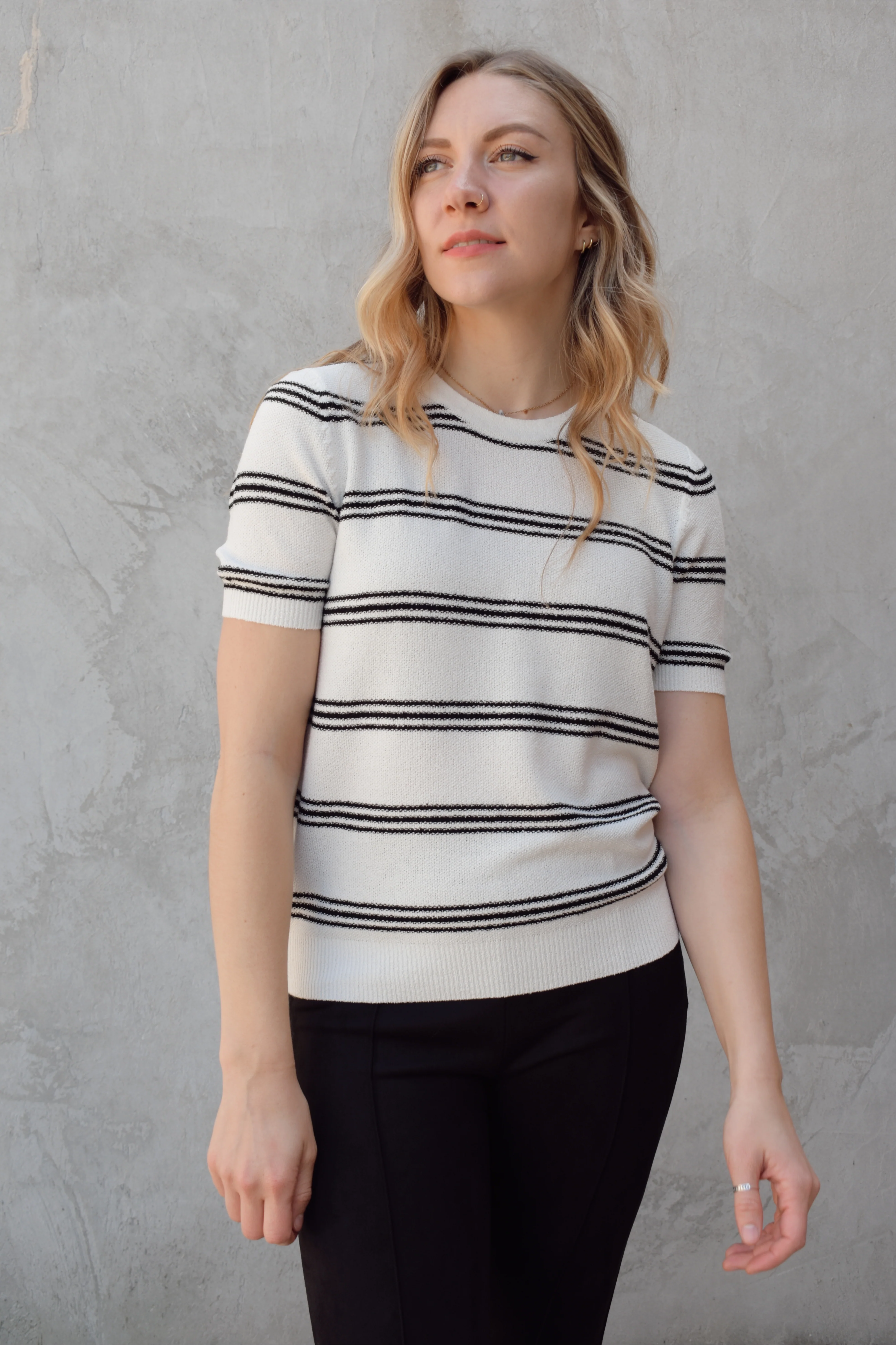 go to short sleeve sweater