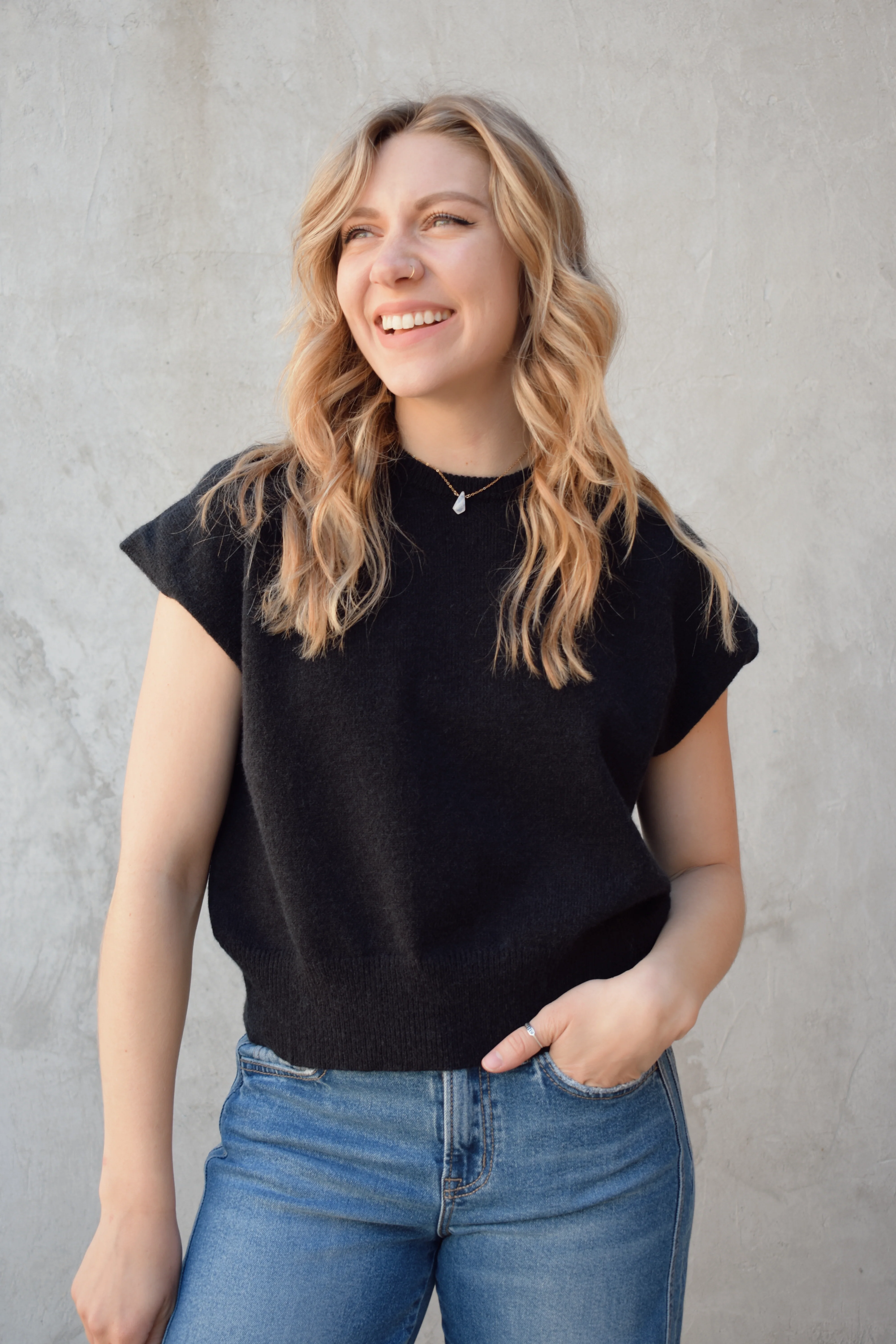 short sleeve sweater