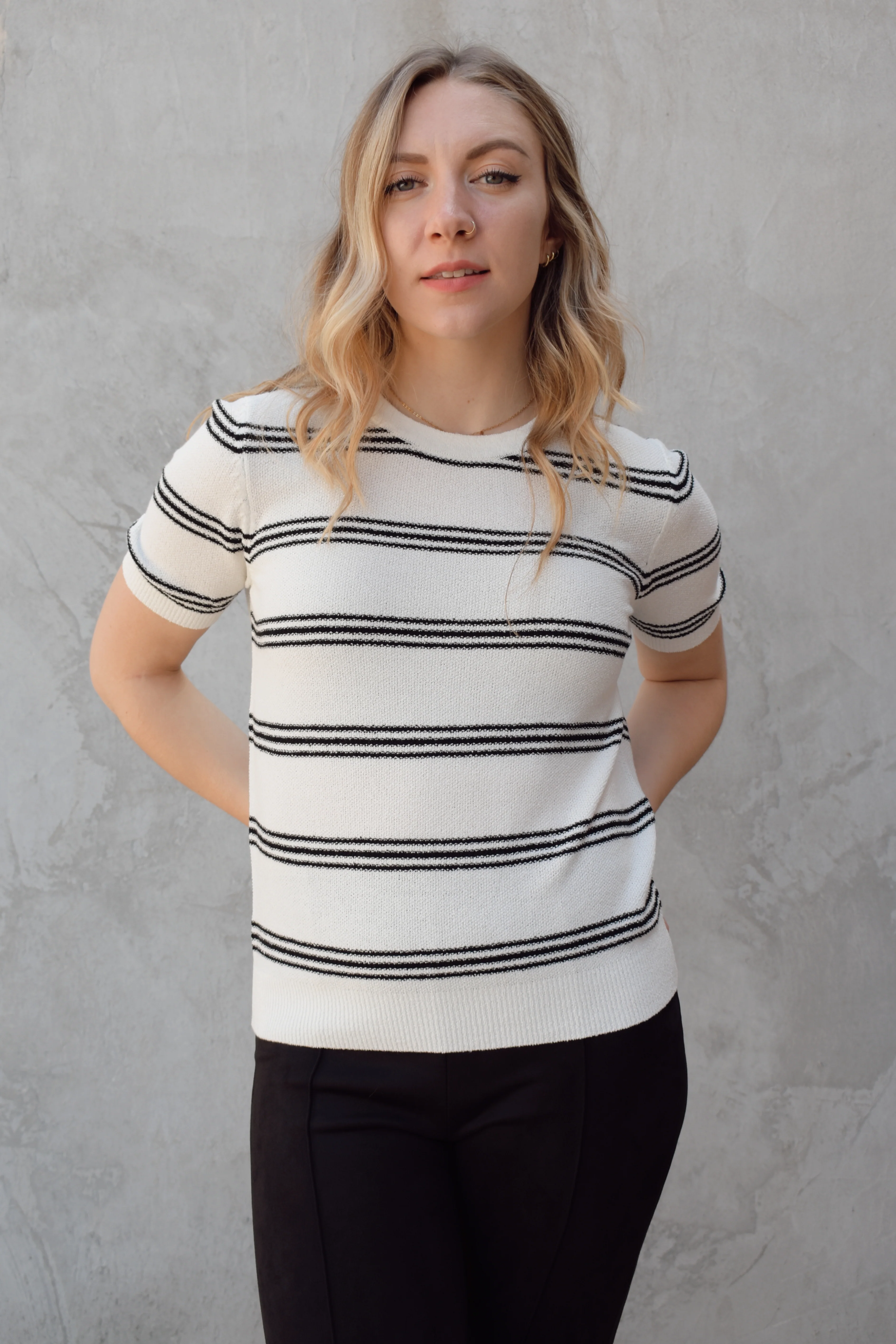 go to short sleeve sweater