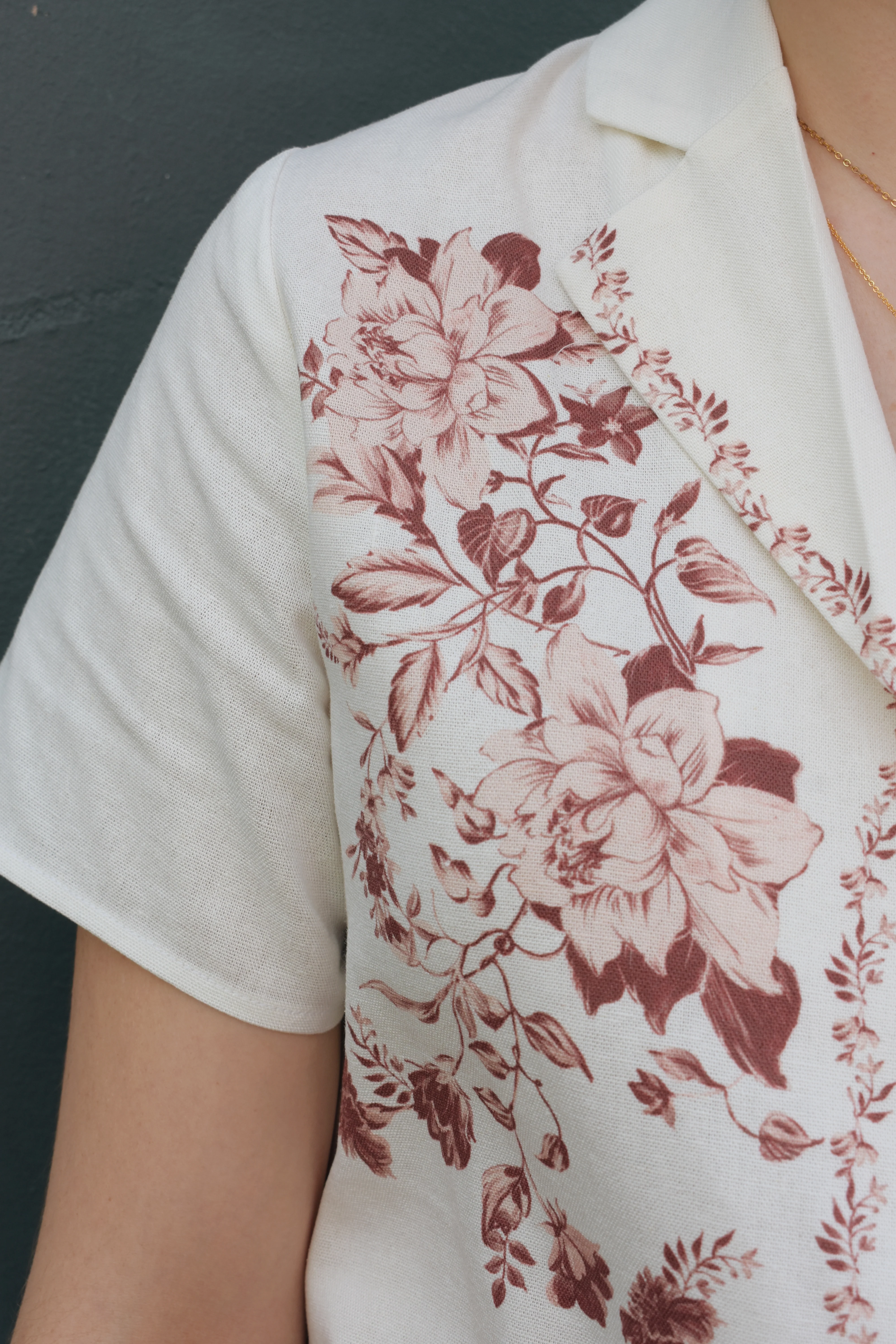 vintage rose buttondown