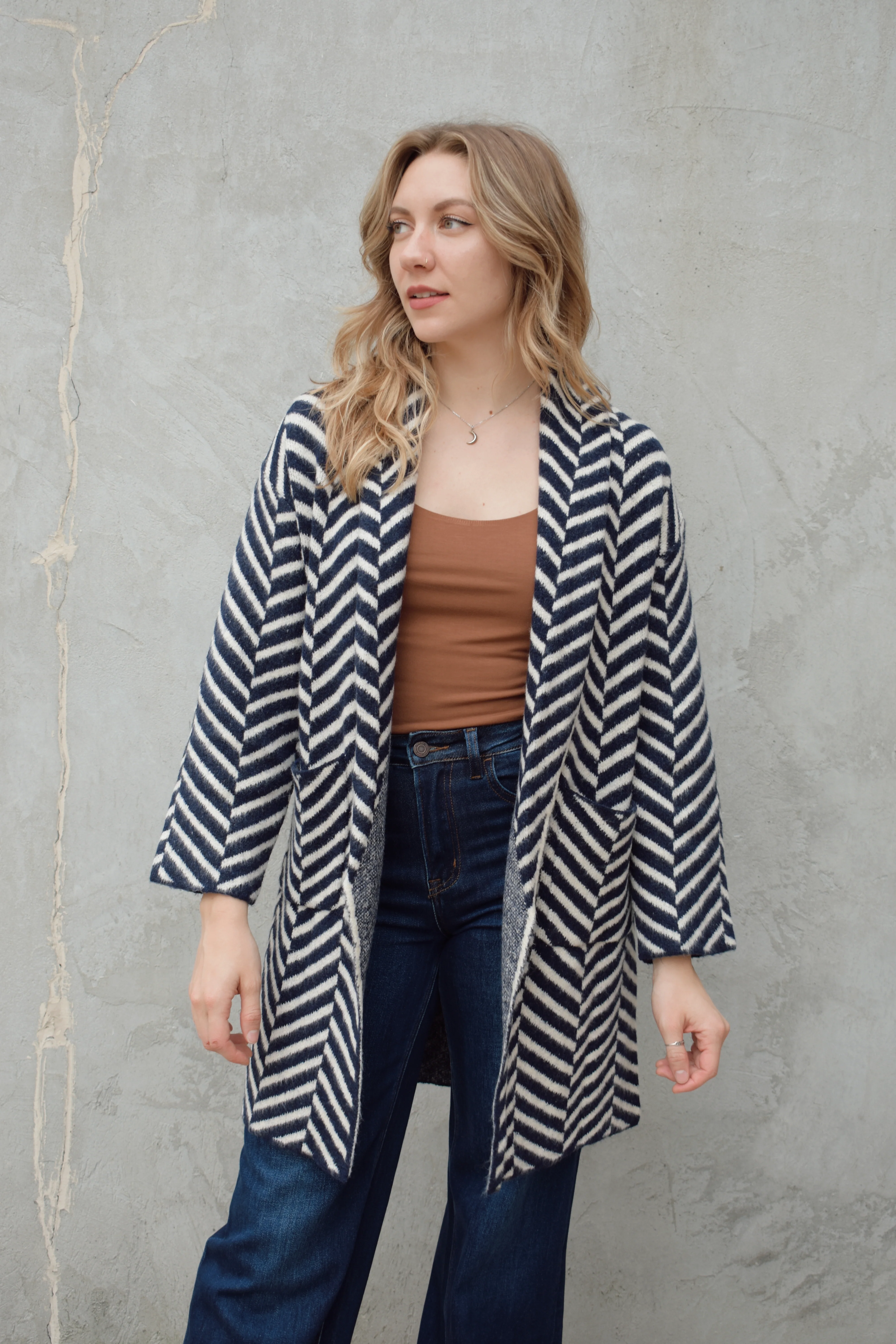 chevron cardigan