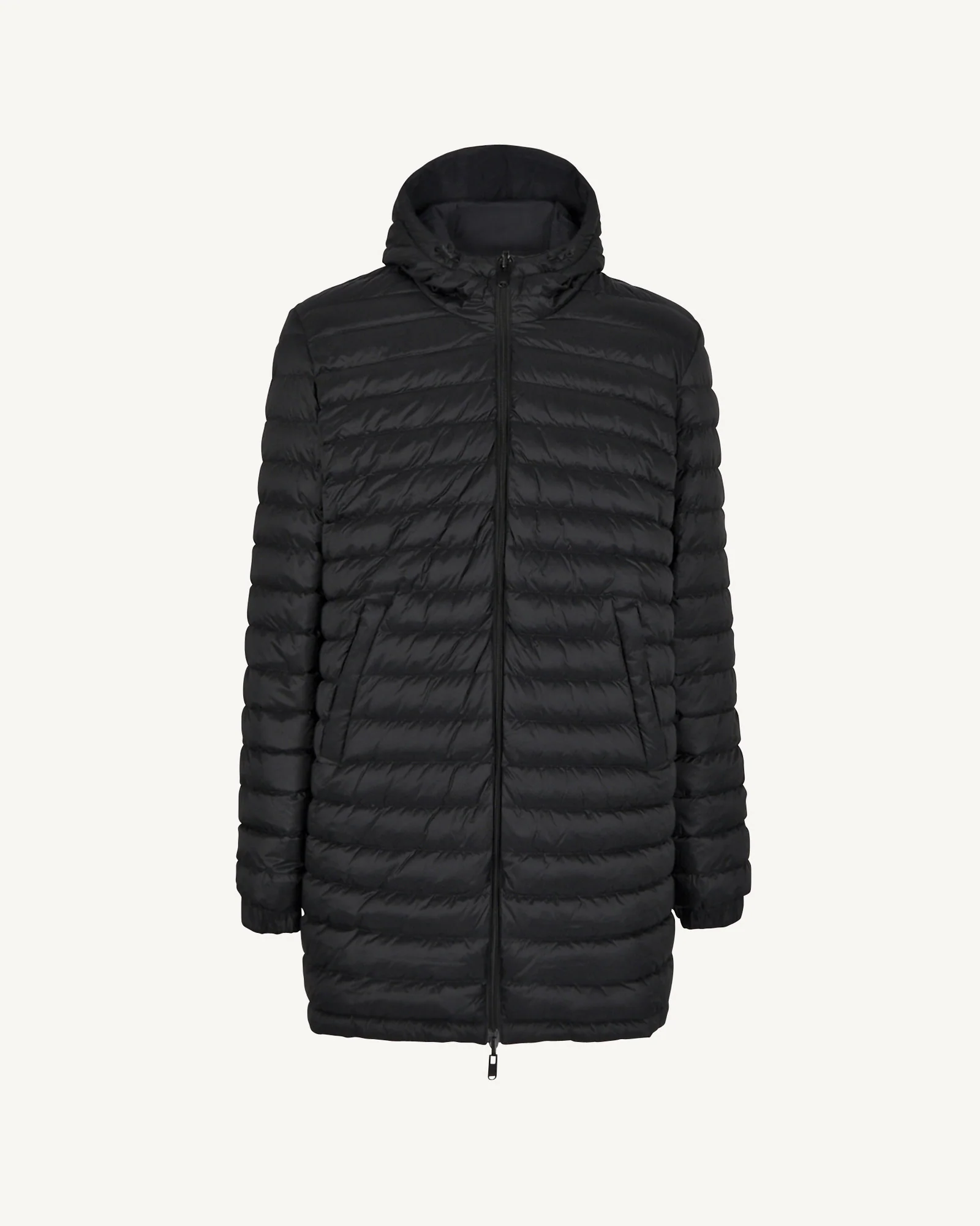 Down jacket long reversible hoodie Black Amsterdam 2.0