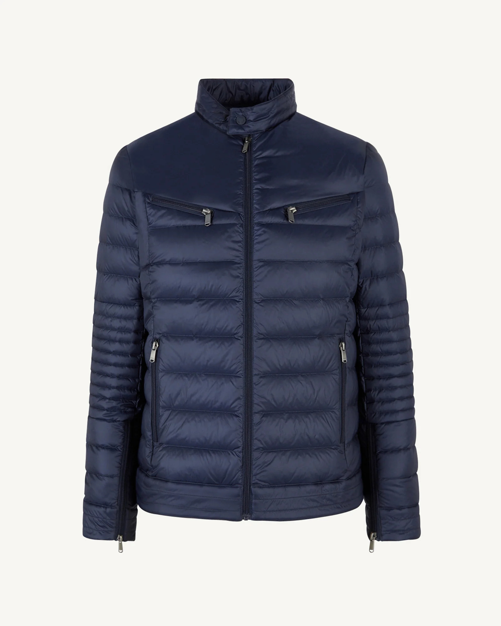 Down jacket Marine David biker cut