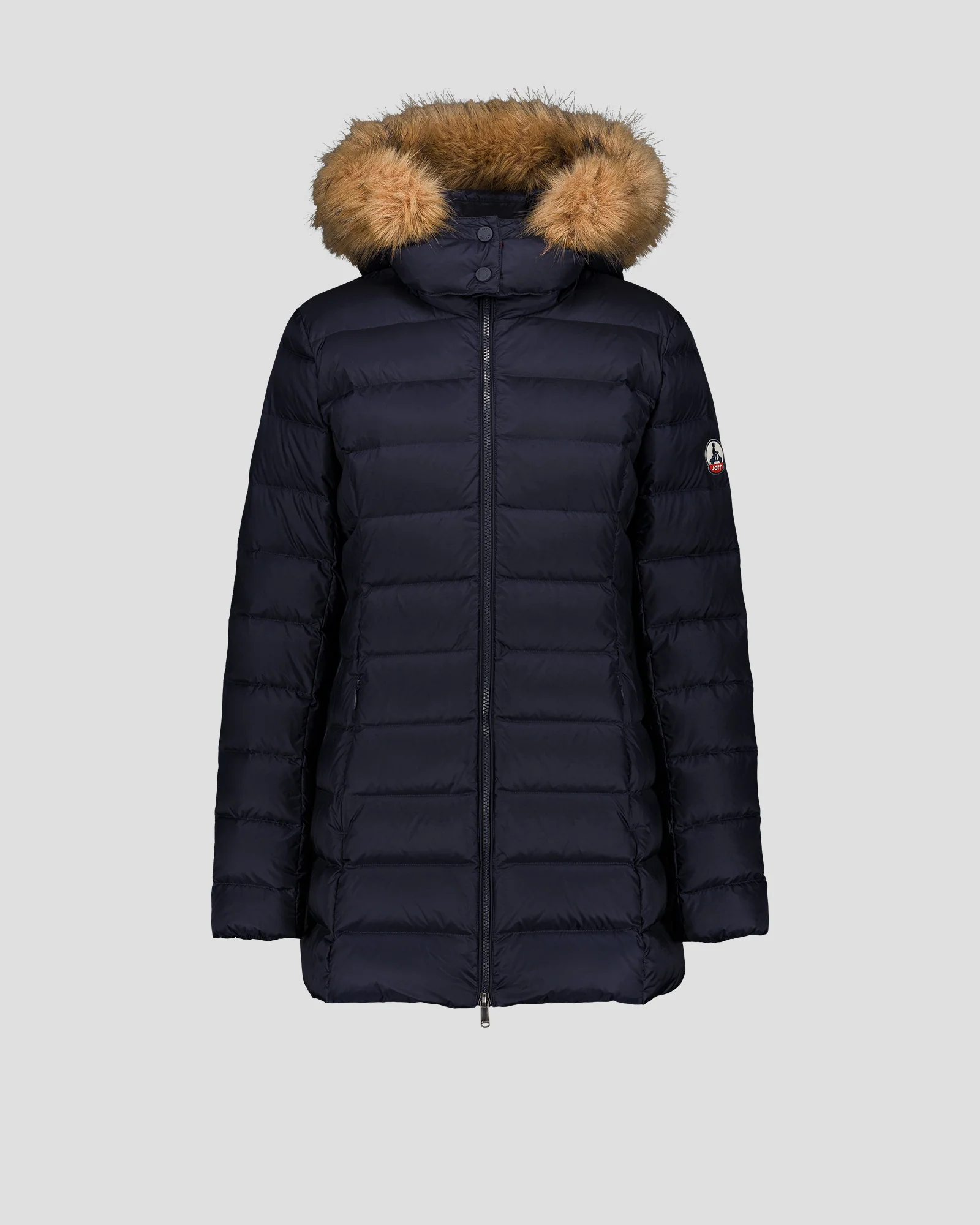 Doudoune mi-longue Grand Froid Marine Perle