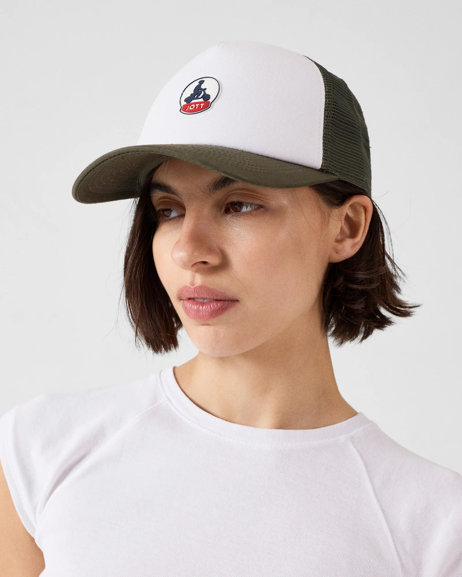 Casquette bicolore à filet Army/Blanc/Army Sail 2.0