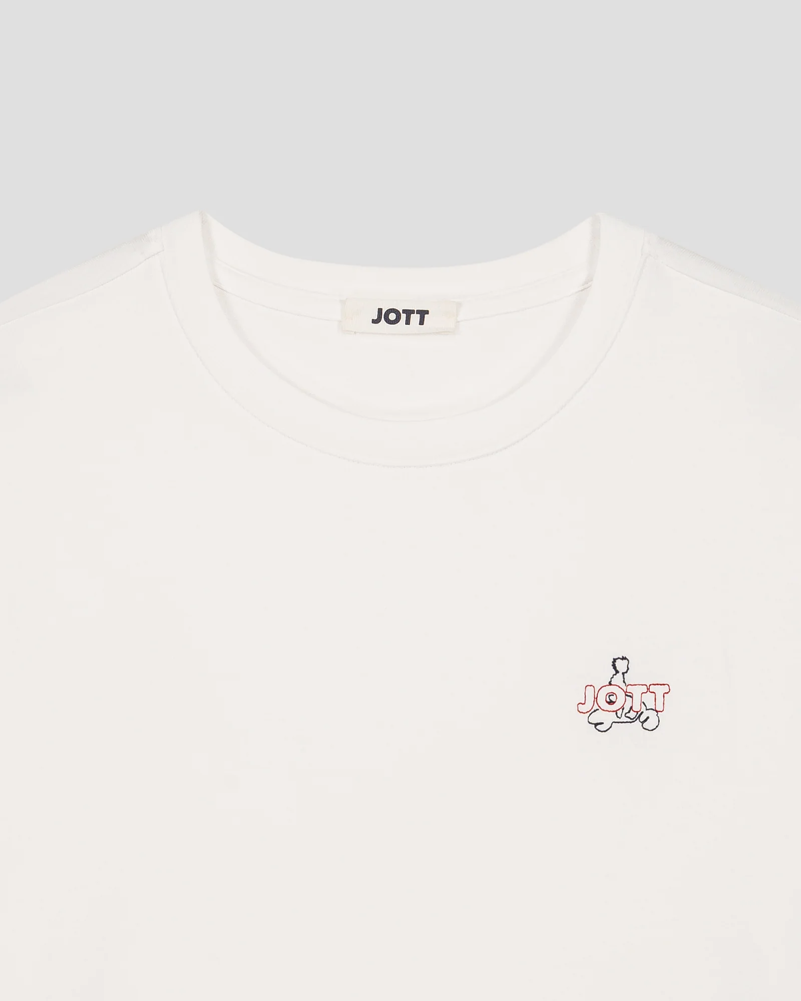 T-shirt col rond mixte Blanc Lipe