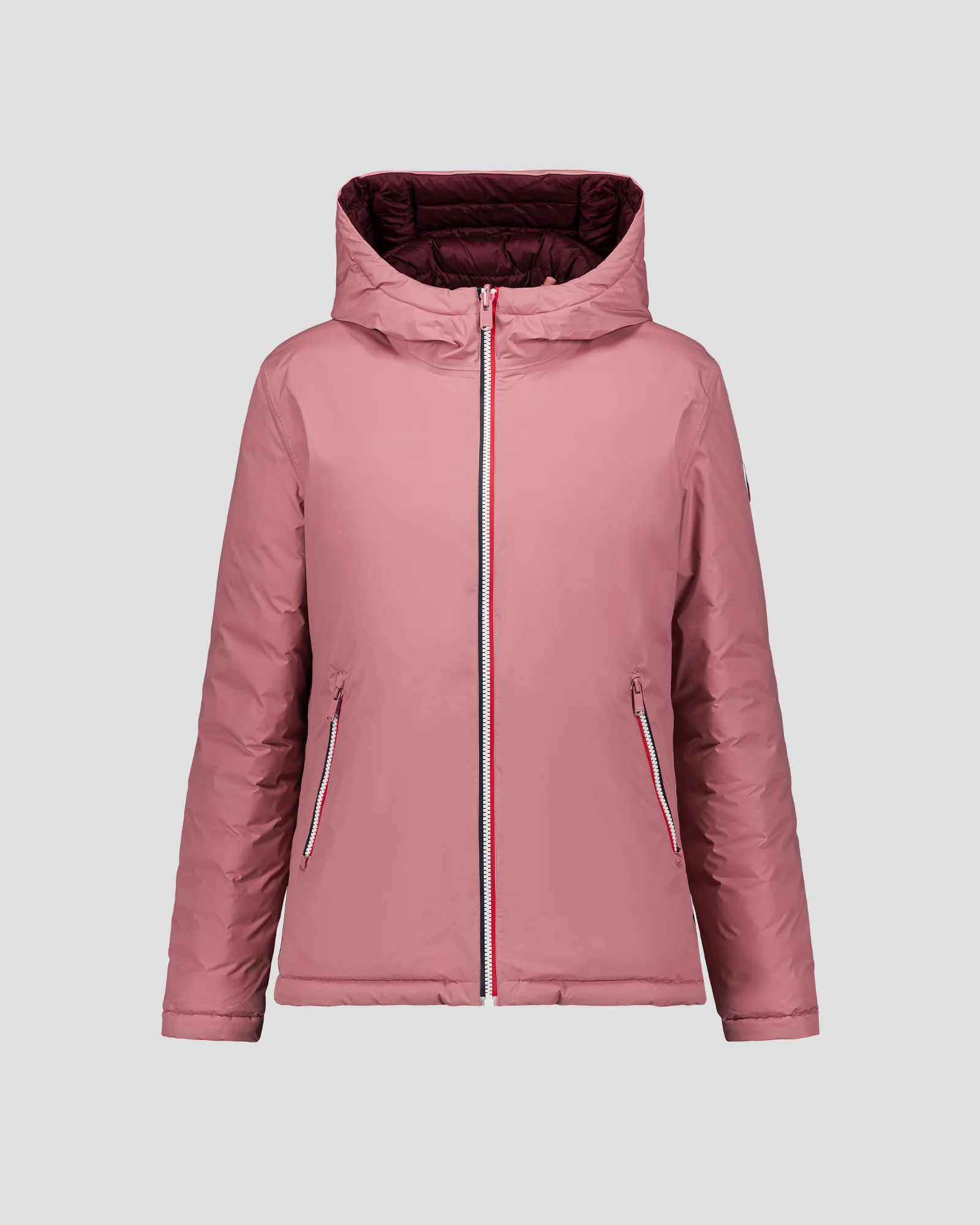 Doudoune réversible Rose antique/cerise noire Bergame