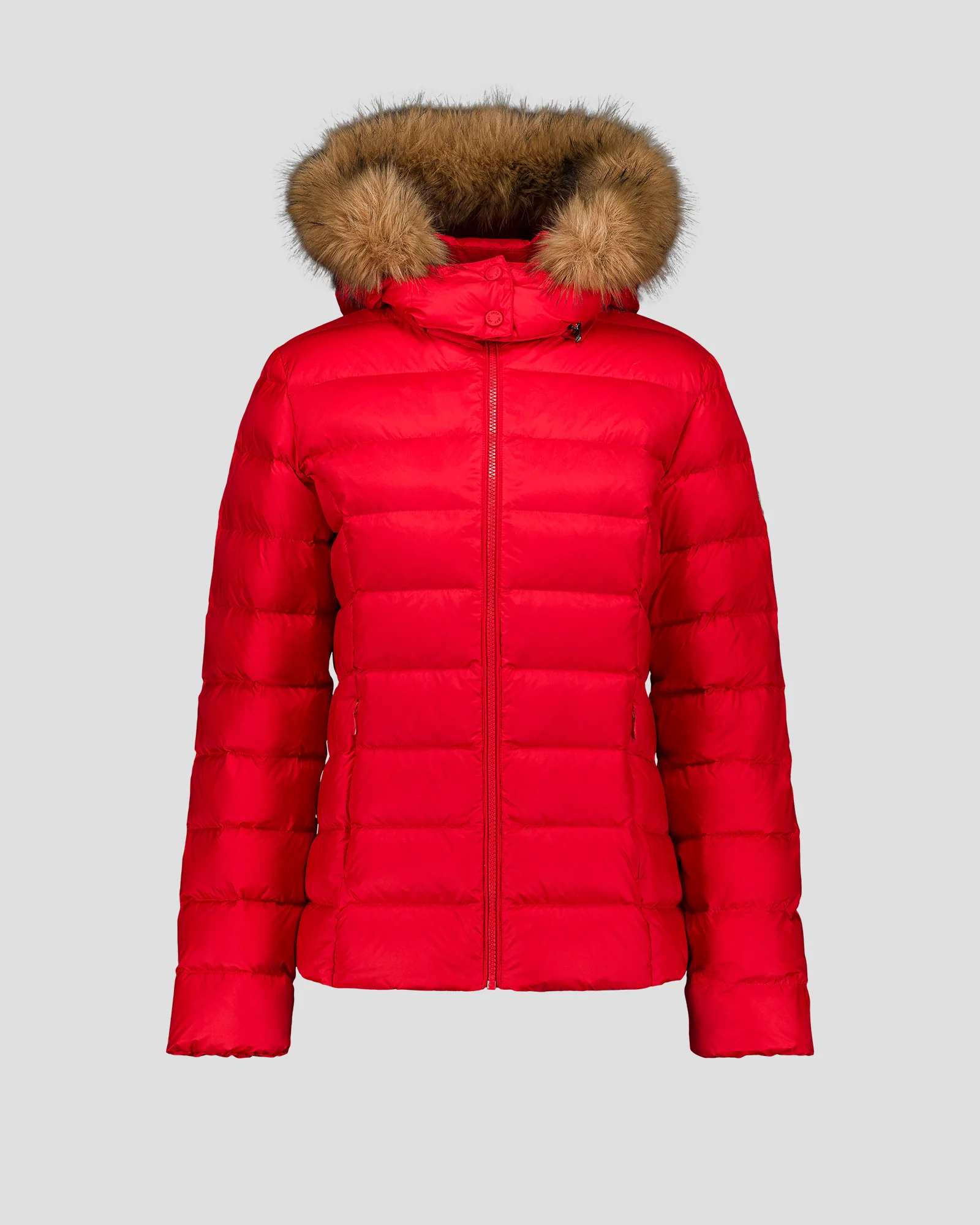Doudoune à capuche Grand Froid Rouge carmin Luxe