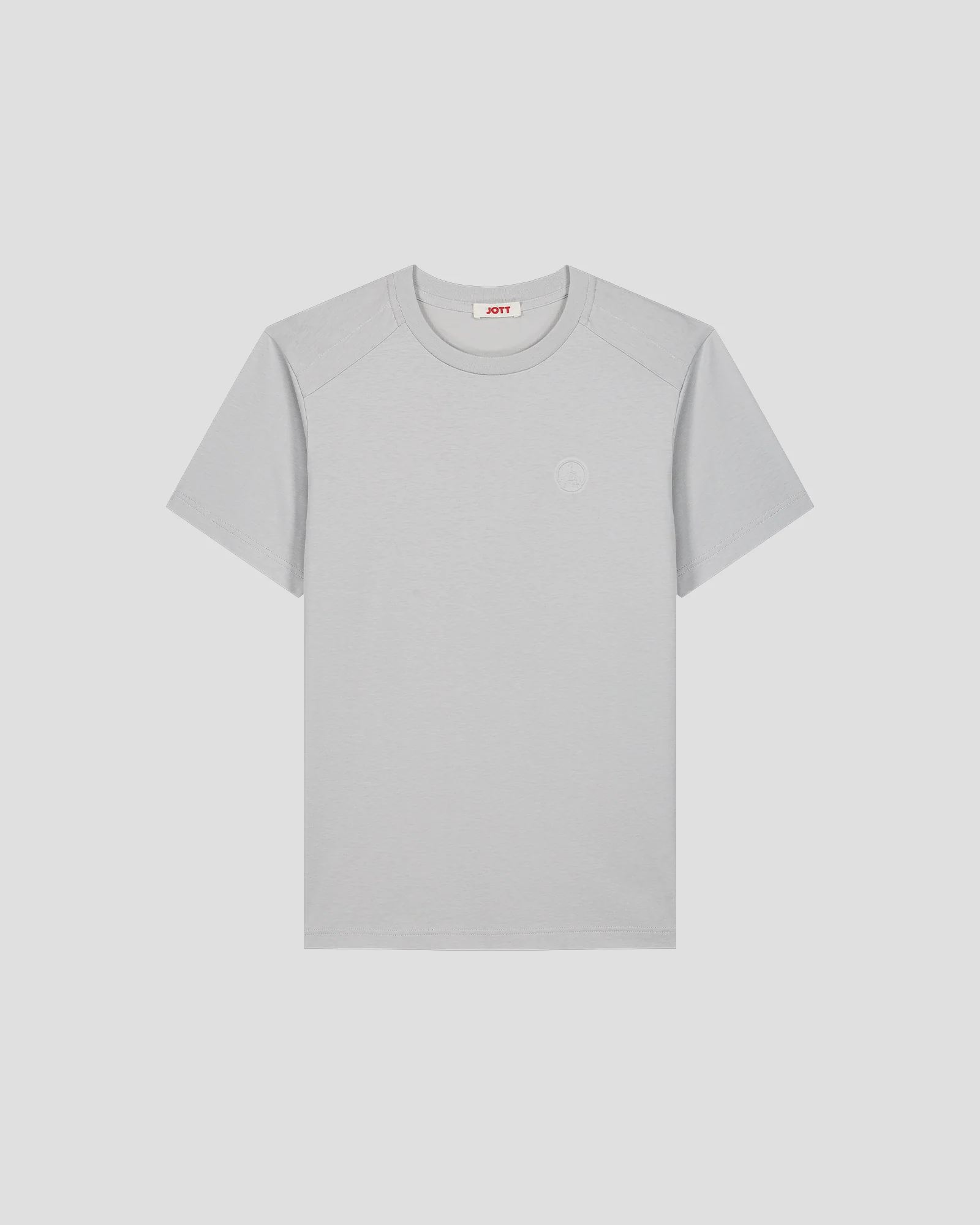 T-shirt col rond en coton Gris glace Espar