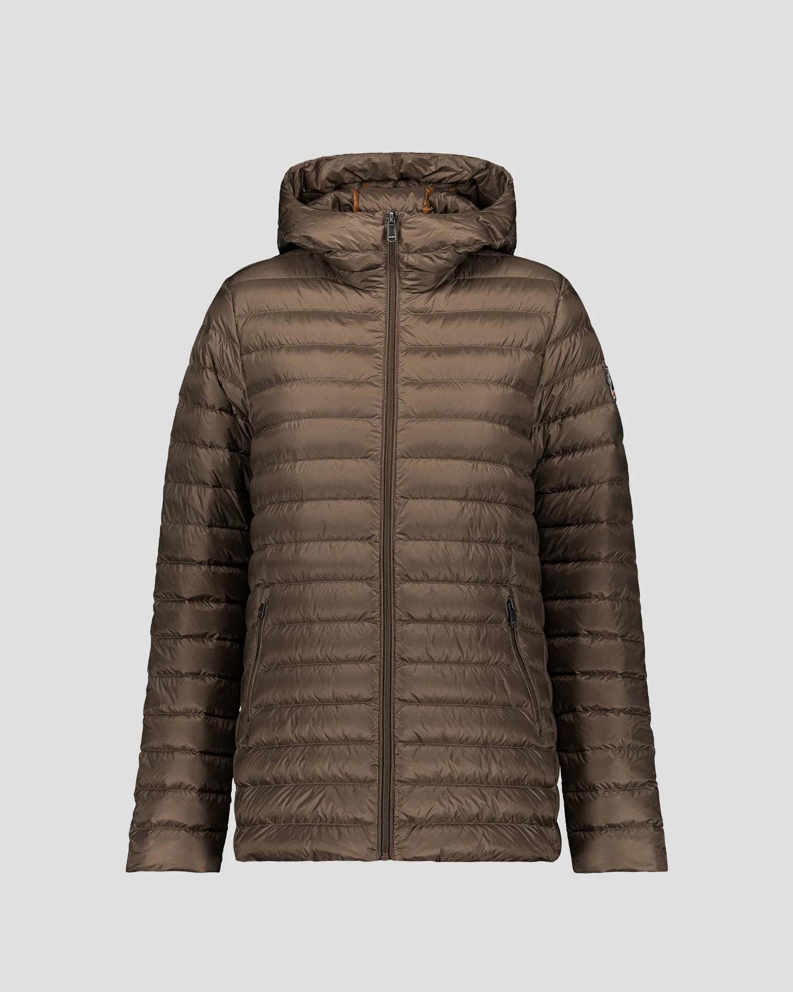 Doudoune mi-longue Taupe Claudie