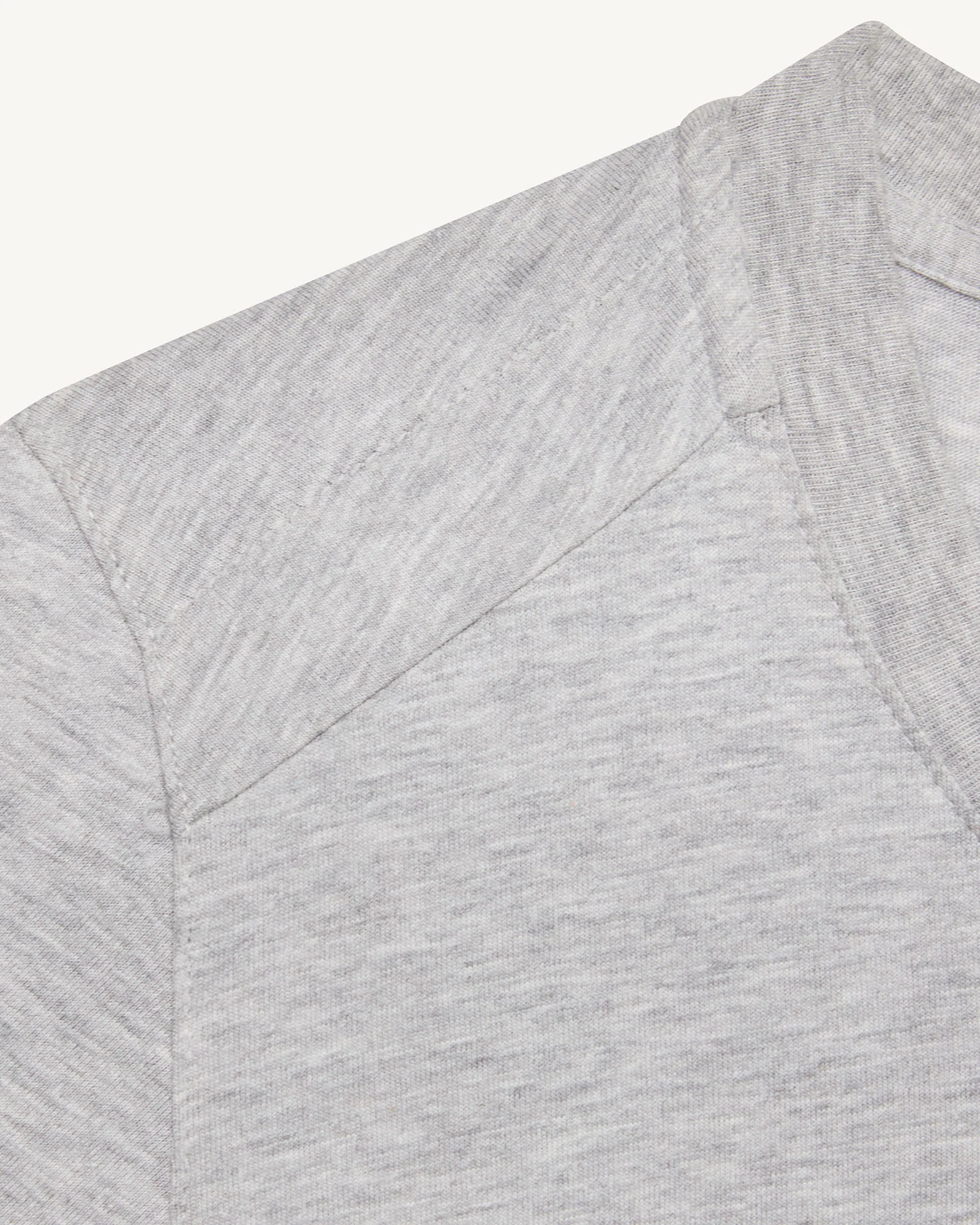 T-shirt col rond femme en coton Gris chiné Angel