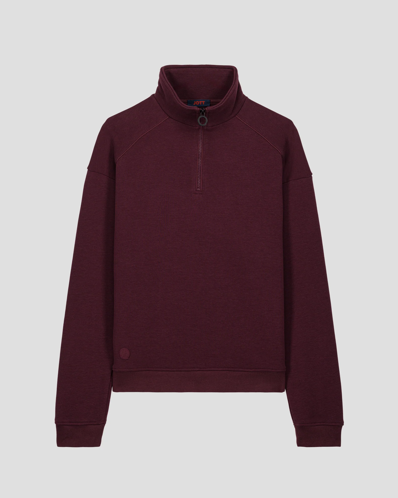 Sweatshirt demi-zippé Cerise noire Line