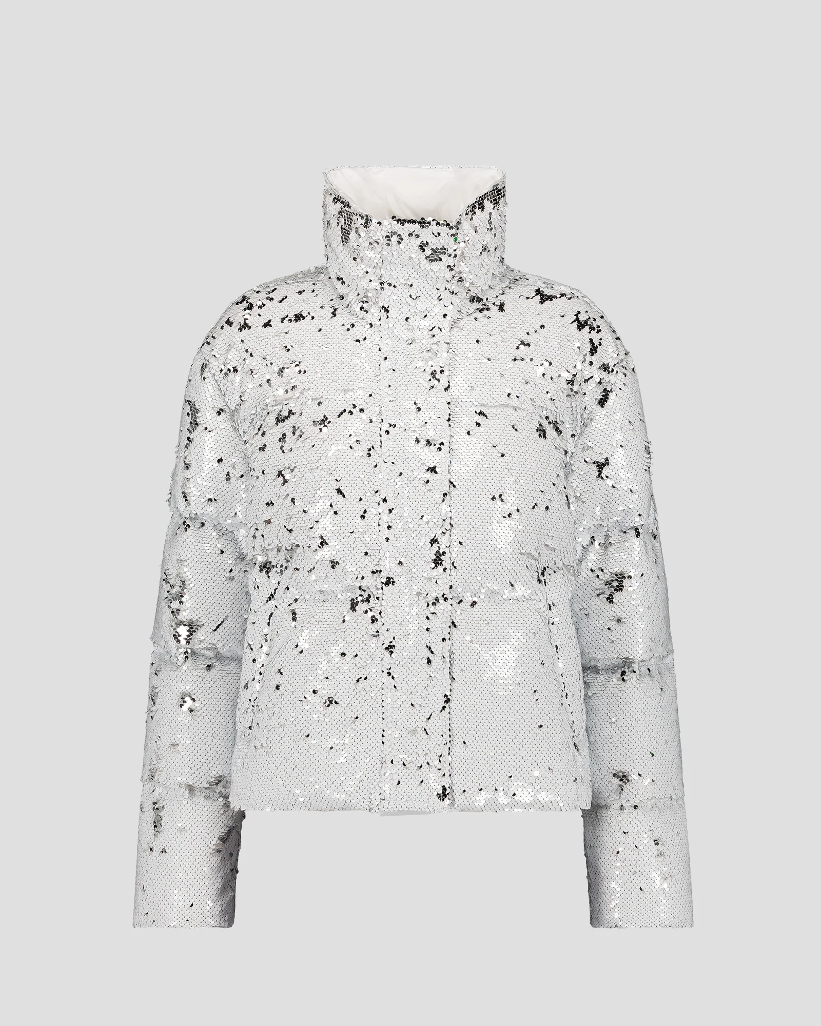 Veste à sequins Blanc/argent Isadora