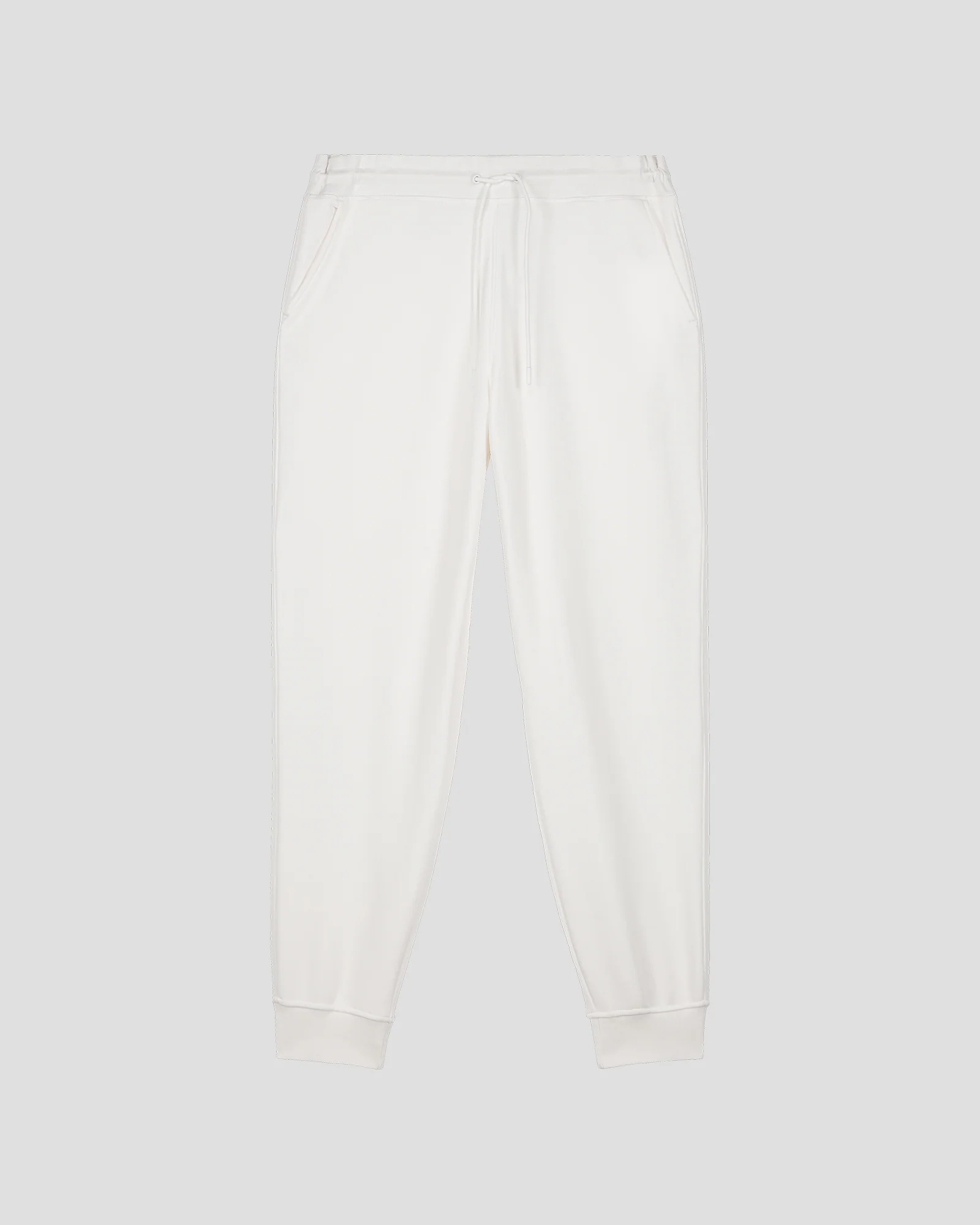 Pantalon de sport en coton Blanc Iris