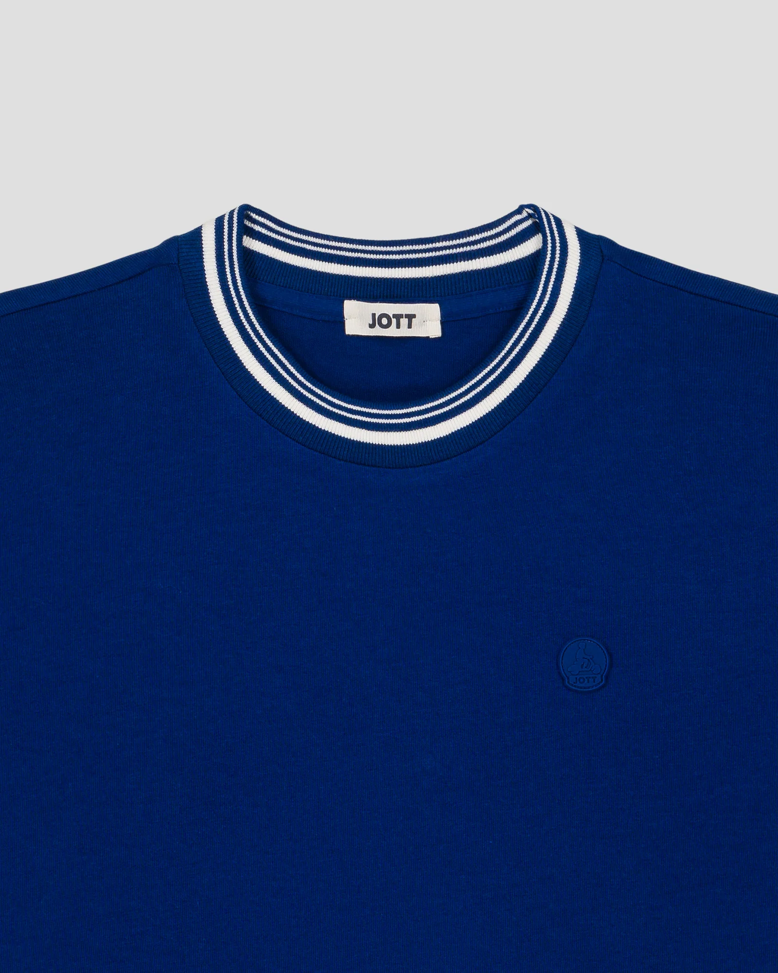 T-shirt col rond mixte Bleu cobalt Ley