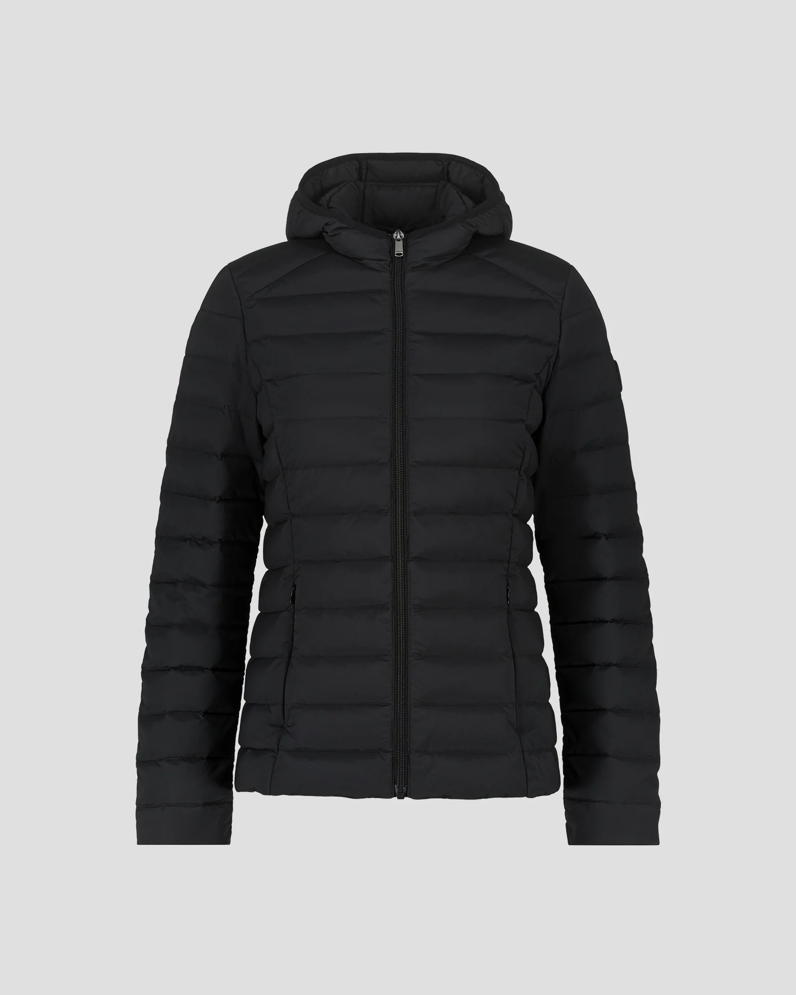 Doudoune à capuche stretch légère Noir Salma