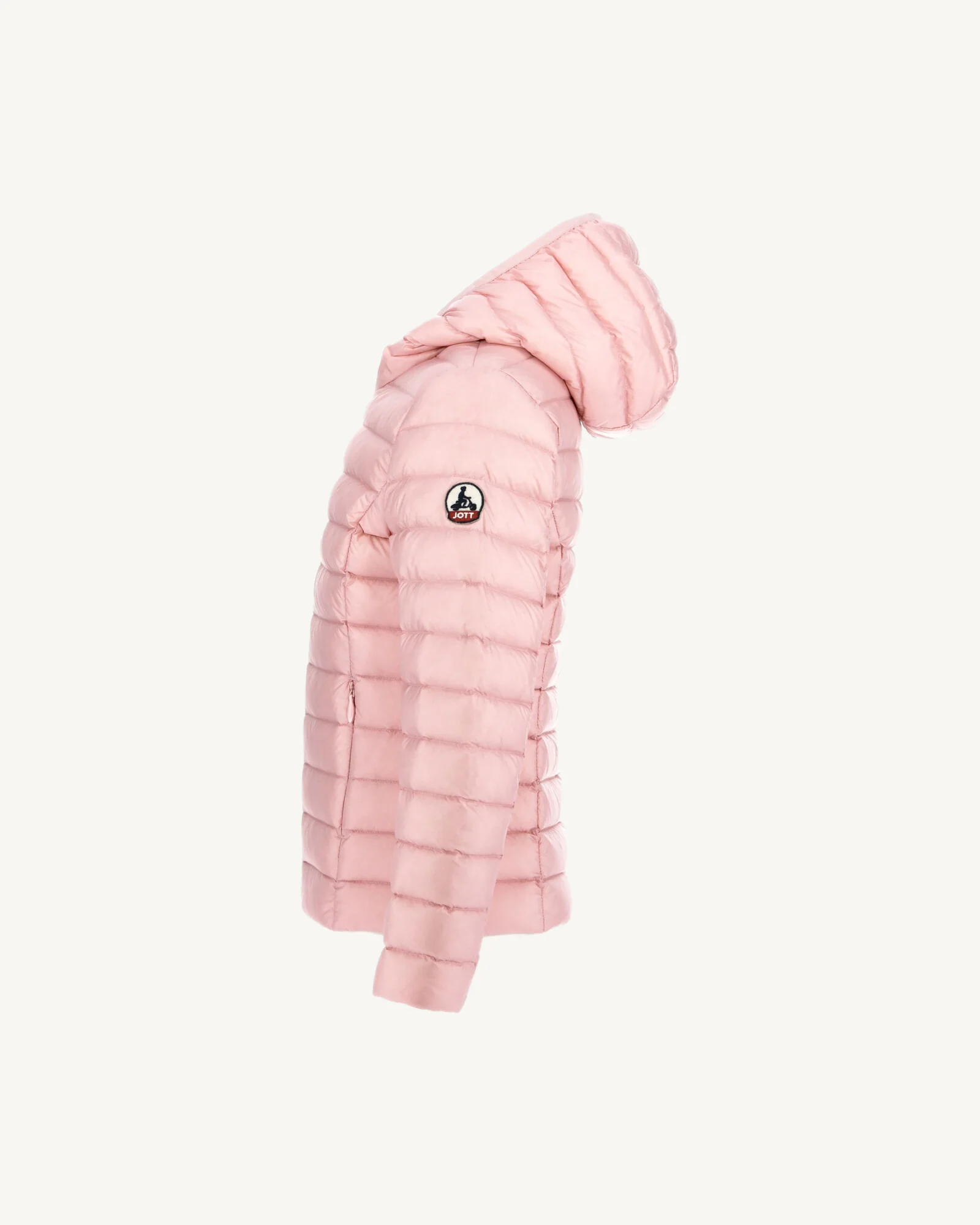 Doudoune légère à capuche enfant Rose pêche Carla