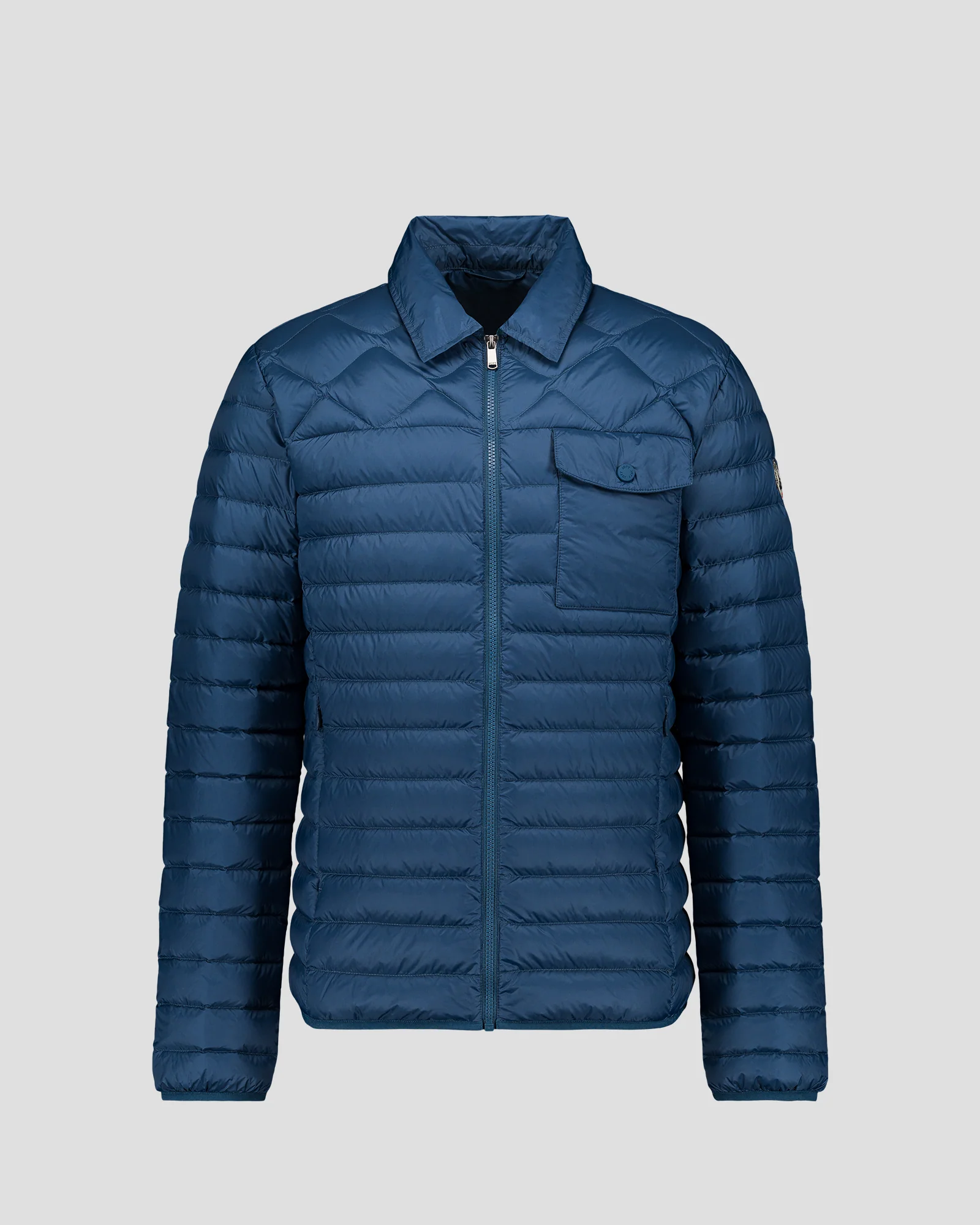 Doudoune col chemise Bleu jeans Ethan