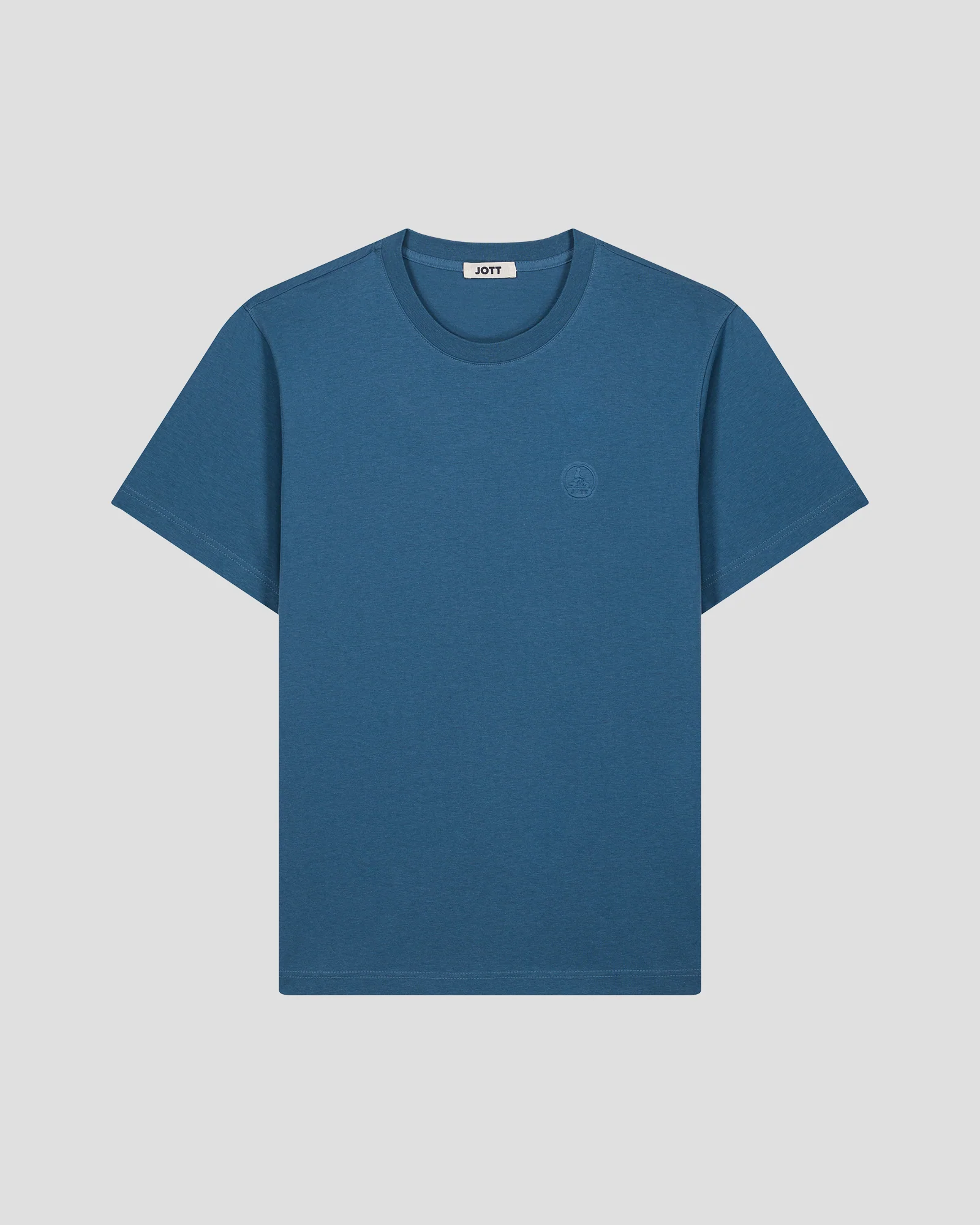 T-shirt col rond homme en coton Bleu jeans Pedro