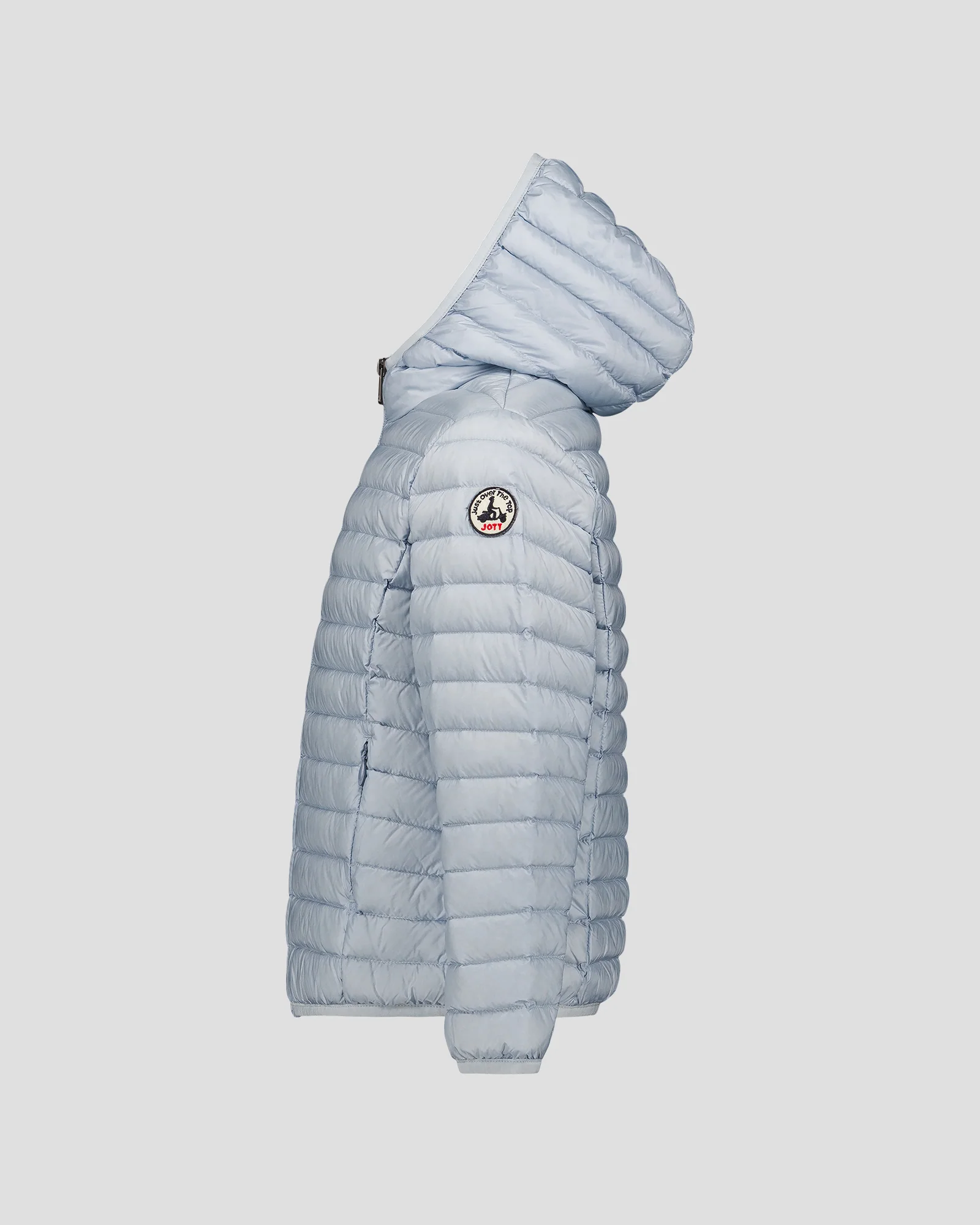 Doudoune légère à capuche enfant Cendre marine Hugo