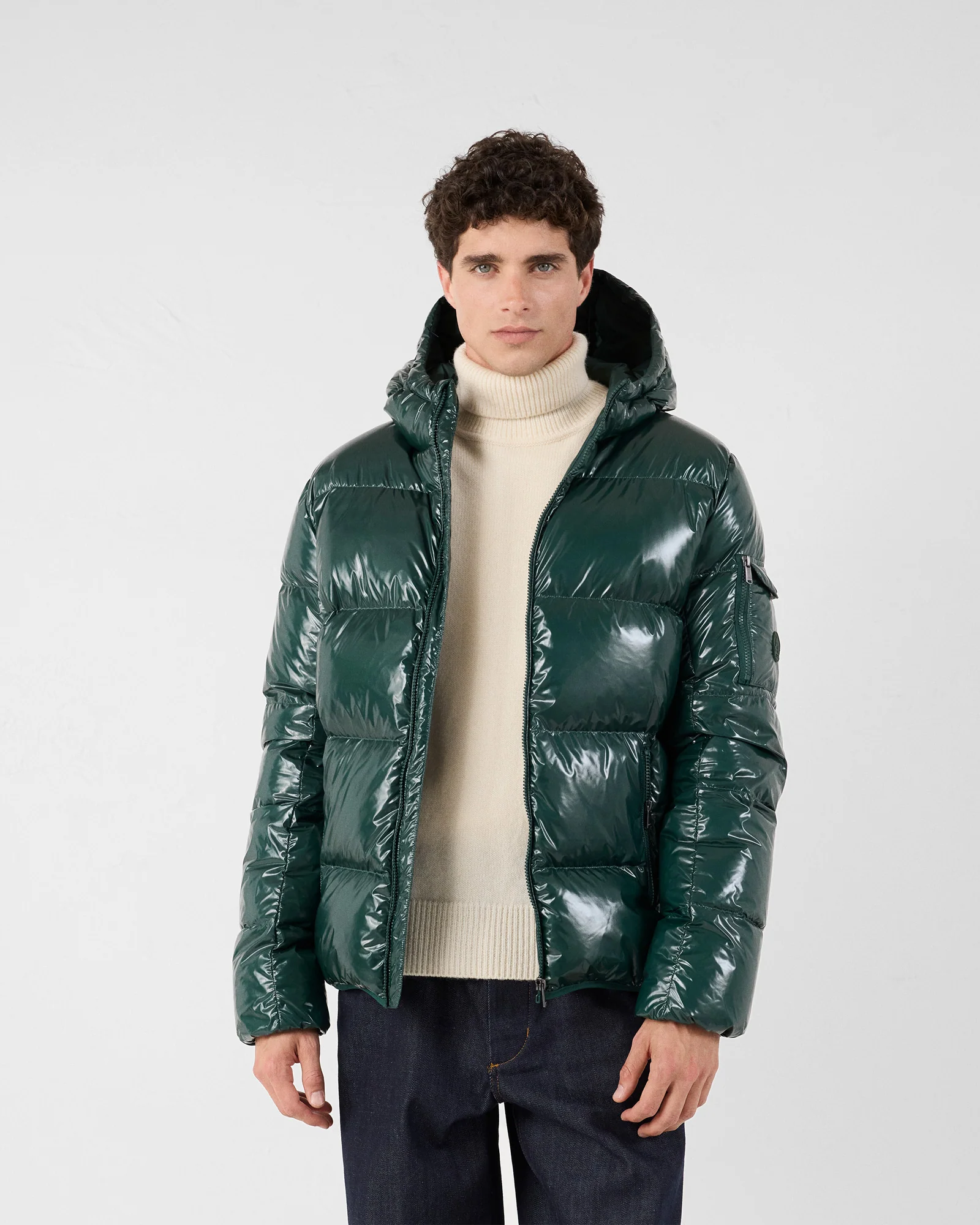 Doudoune à capuche Grand Froid Forêt Java laquée