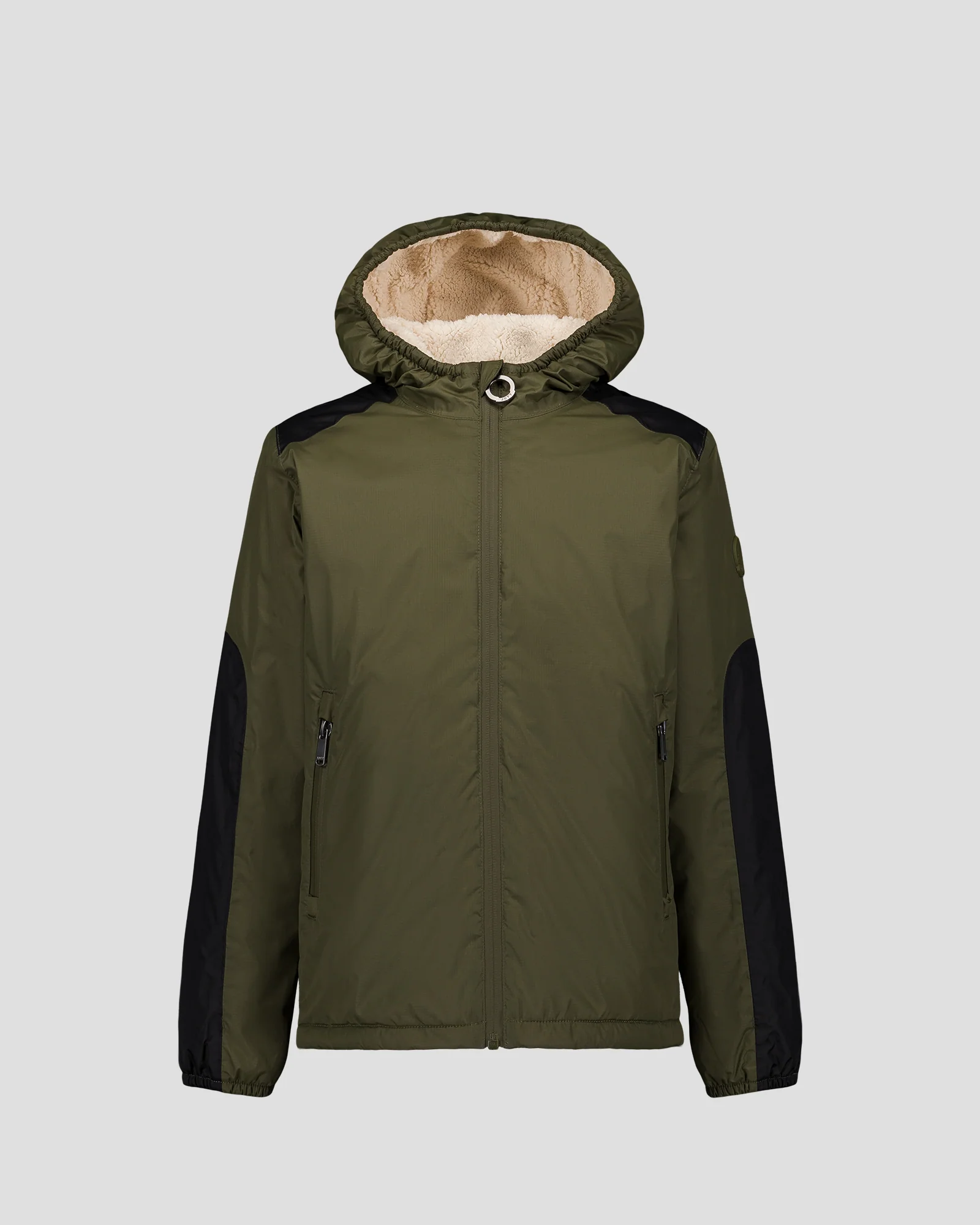 Imperméable enfant à capuche sherpa Army Lag sherpa