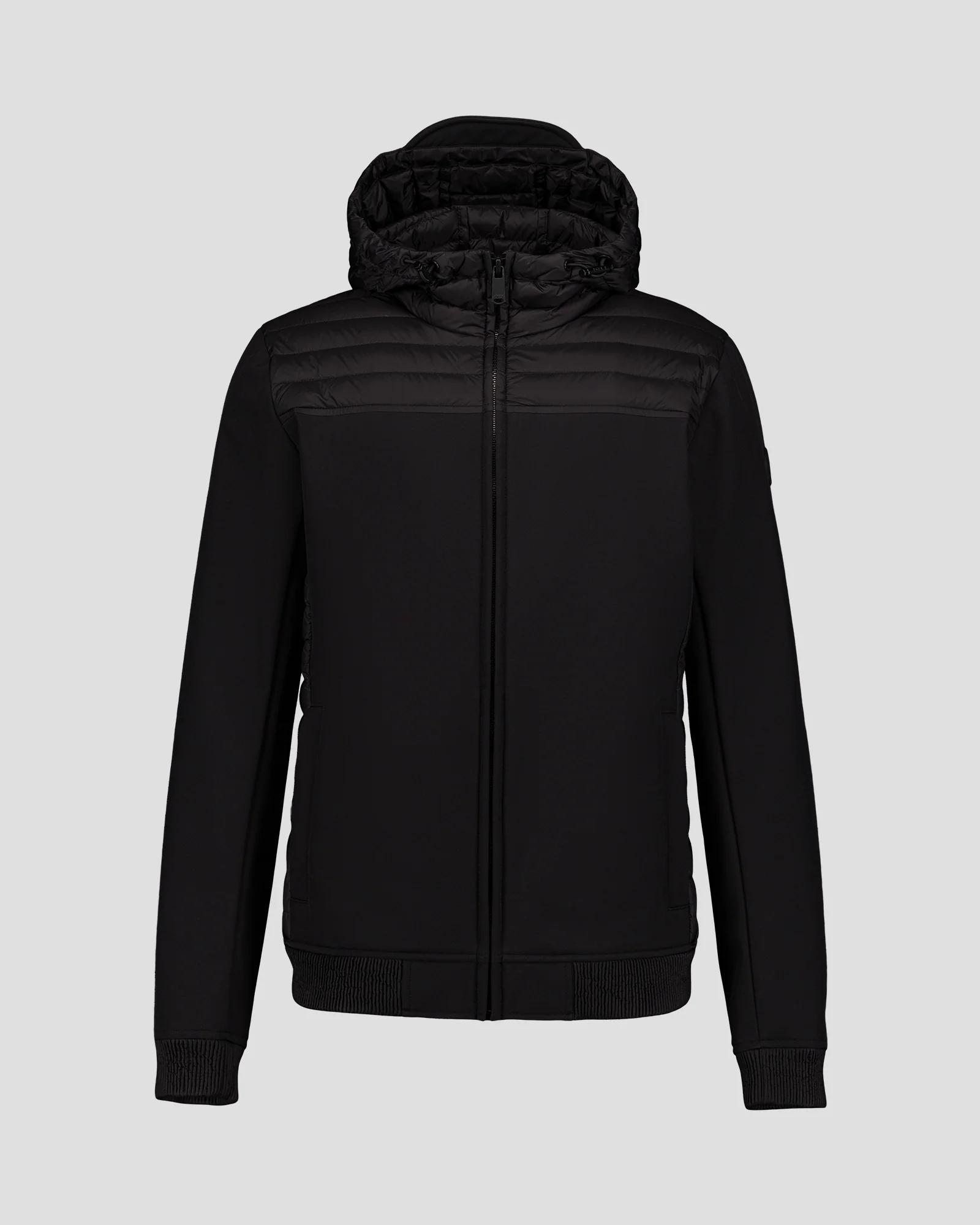 Doudoune bi-matière softshell Noir Paco 2.0