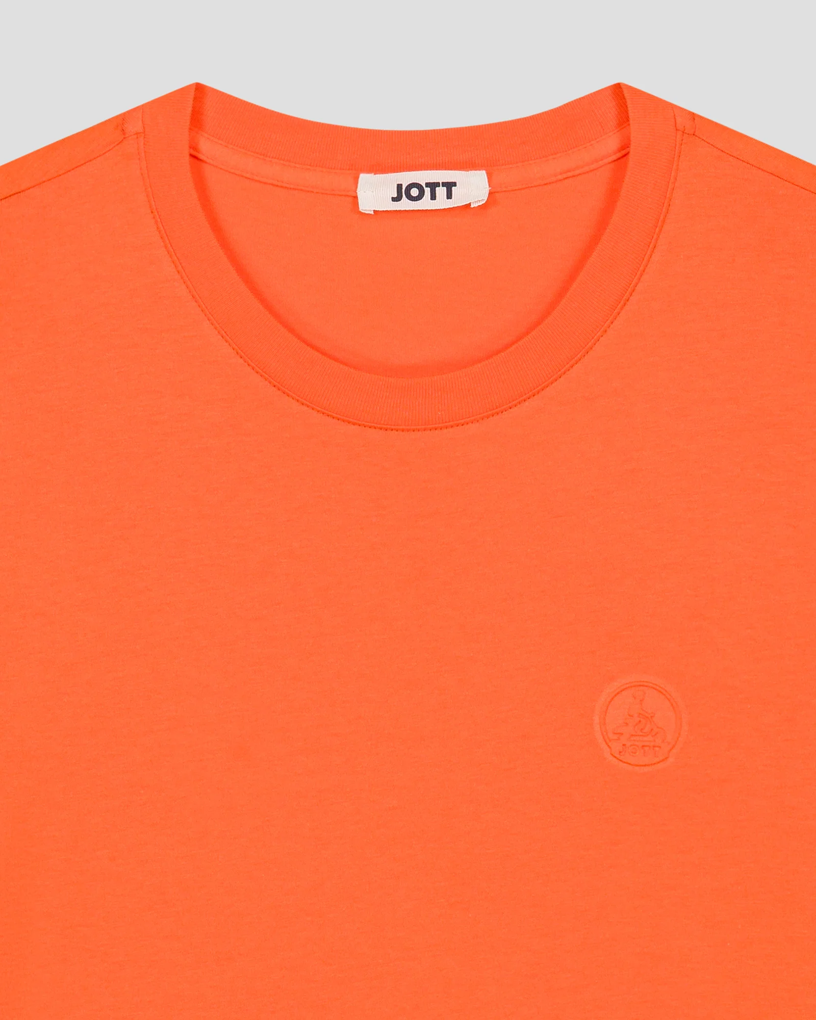 T-shirt à col rond homme en coton Orange ensoleillé Pedro