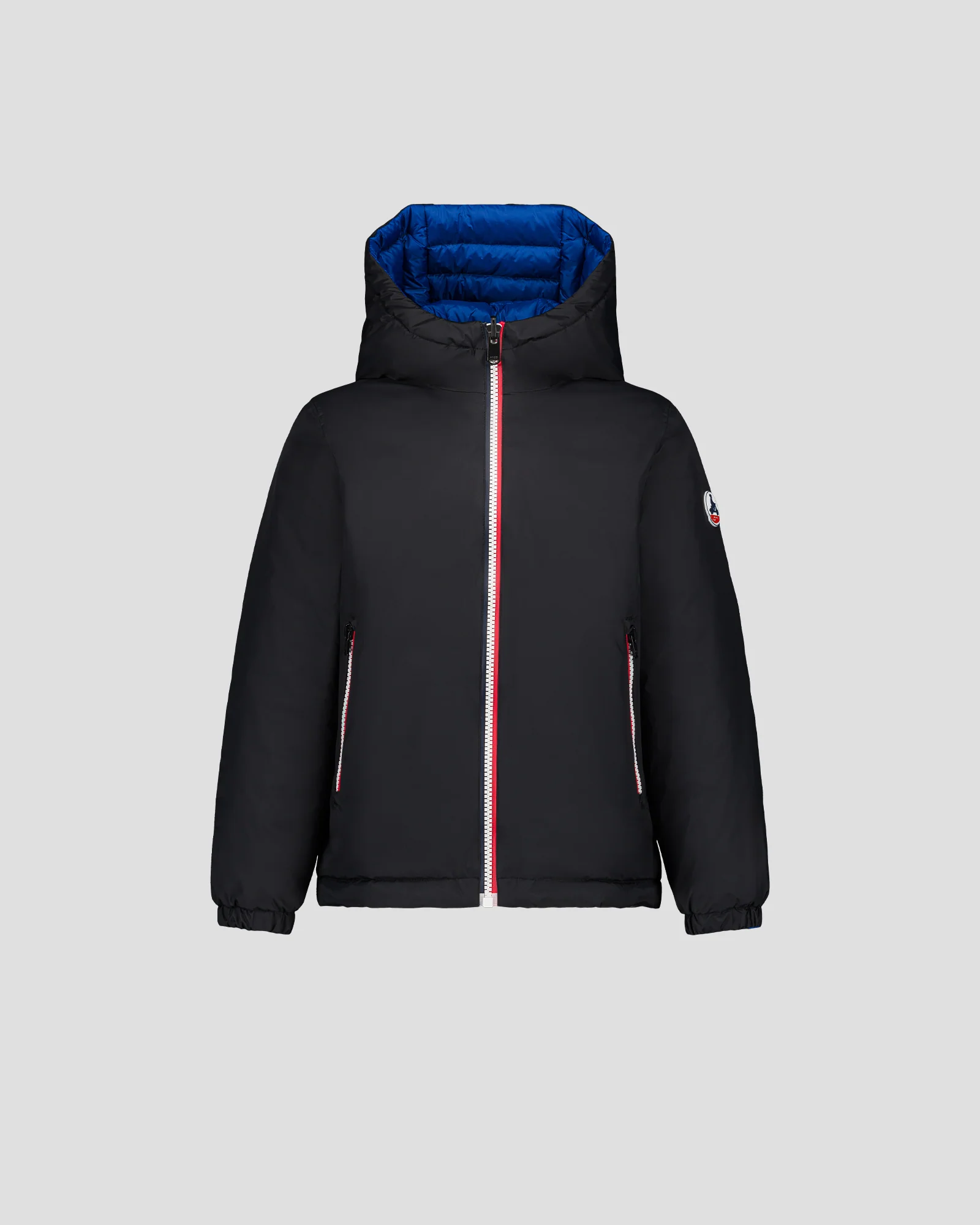 Doudoune enfant réversible Noir/bleu cobalt Sauda