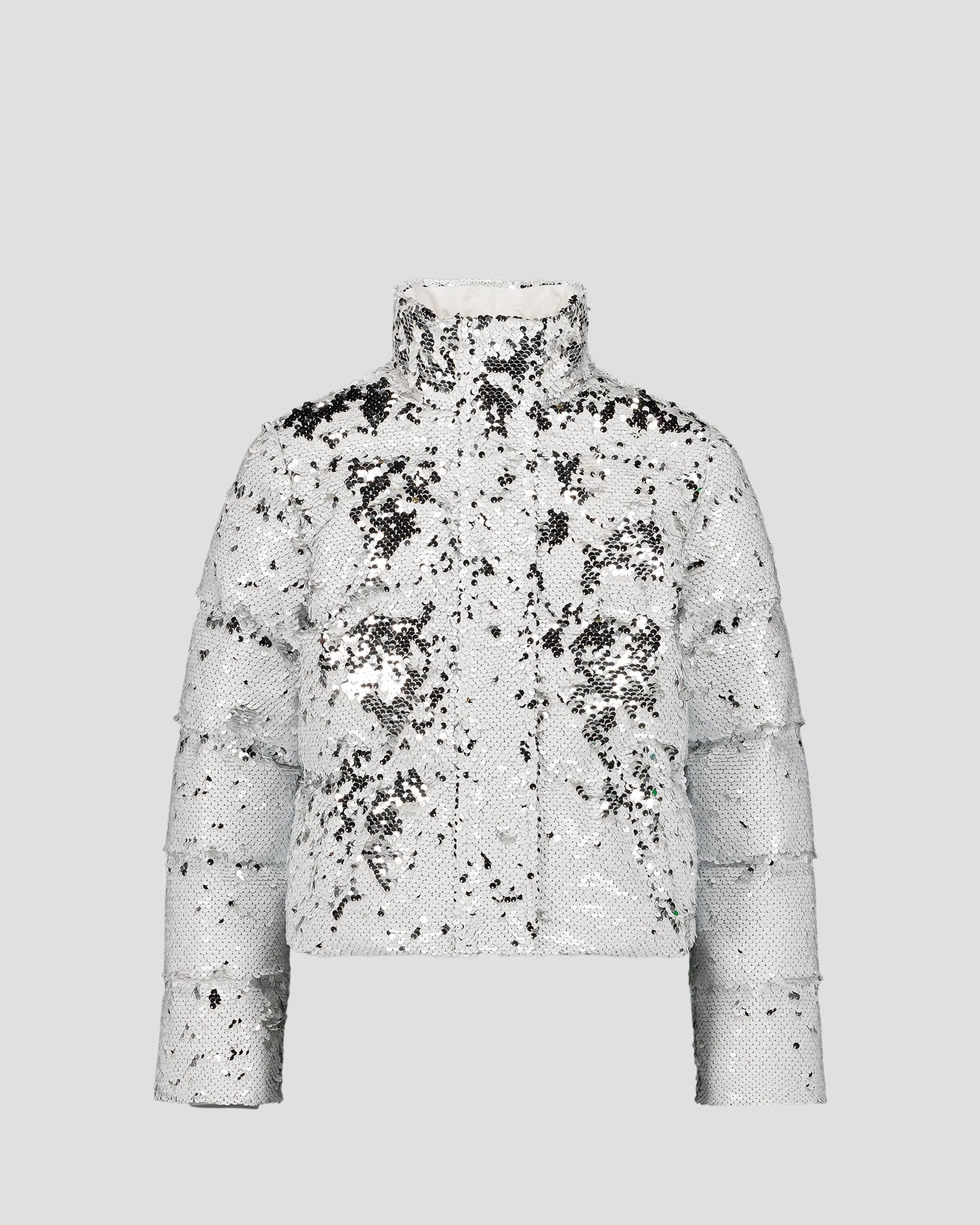 Veste enfant à sequins Blanc/argent Lina