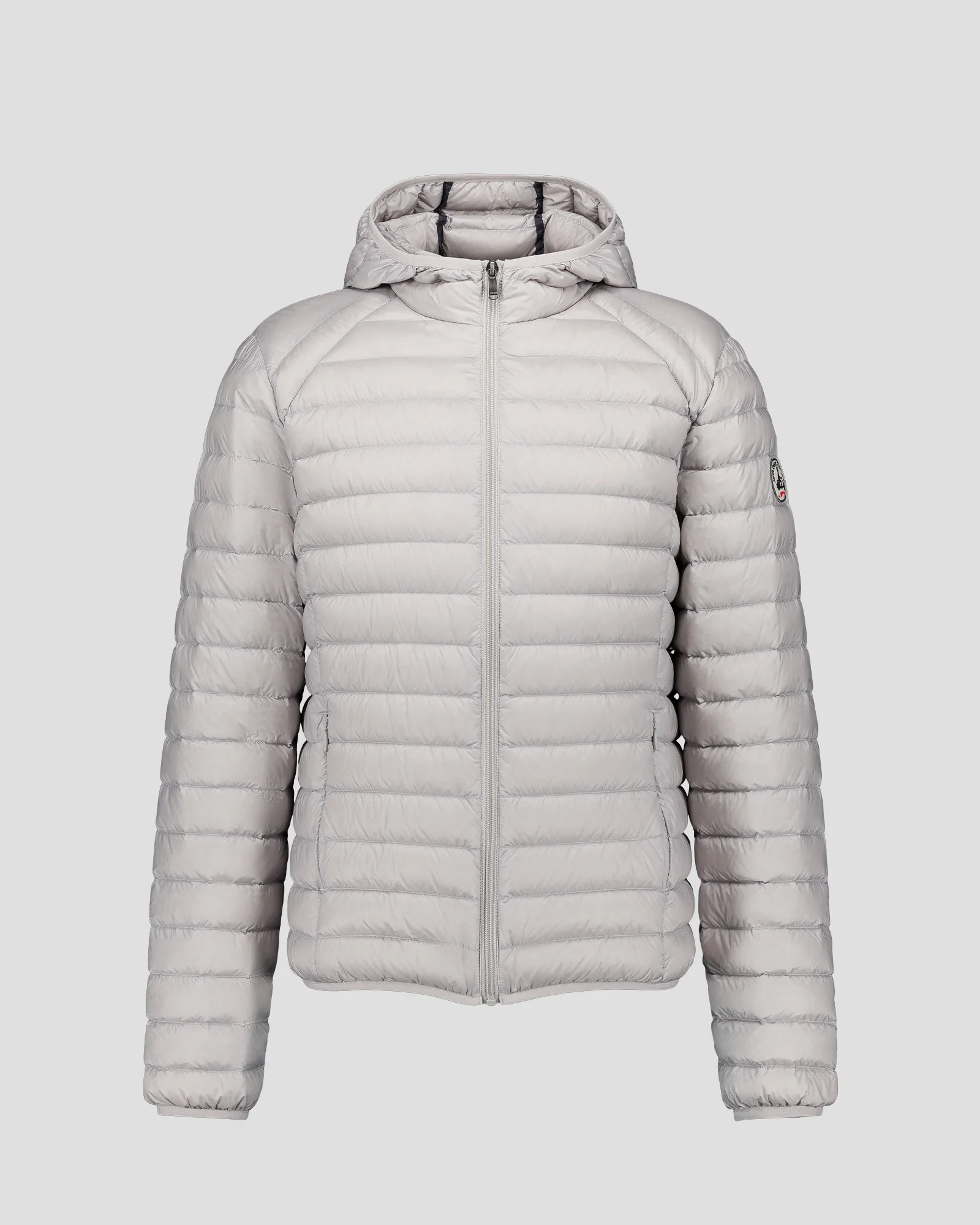 Doudoune légère à capuche Gris glace Nico