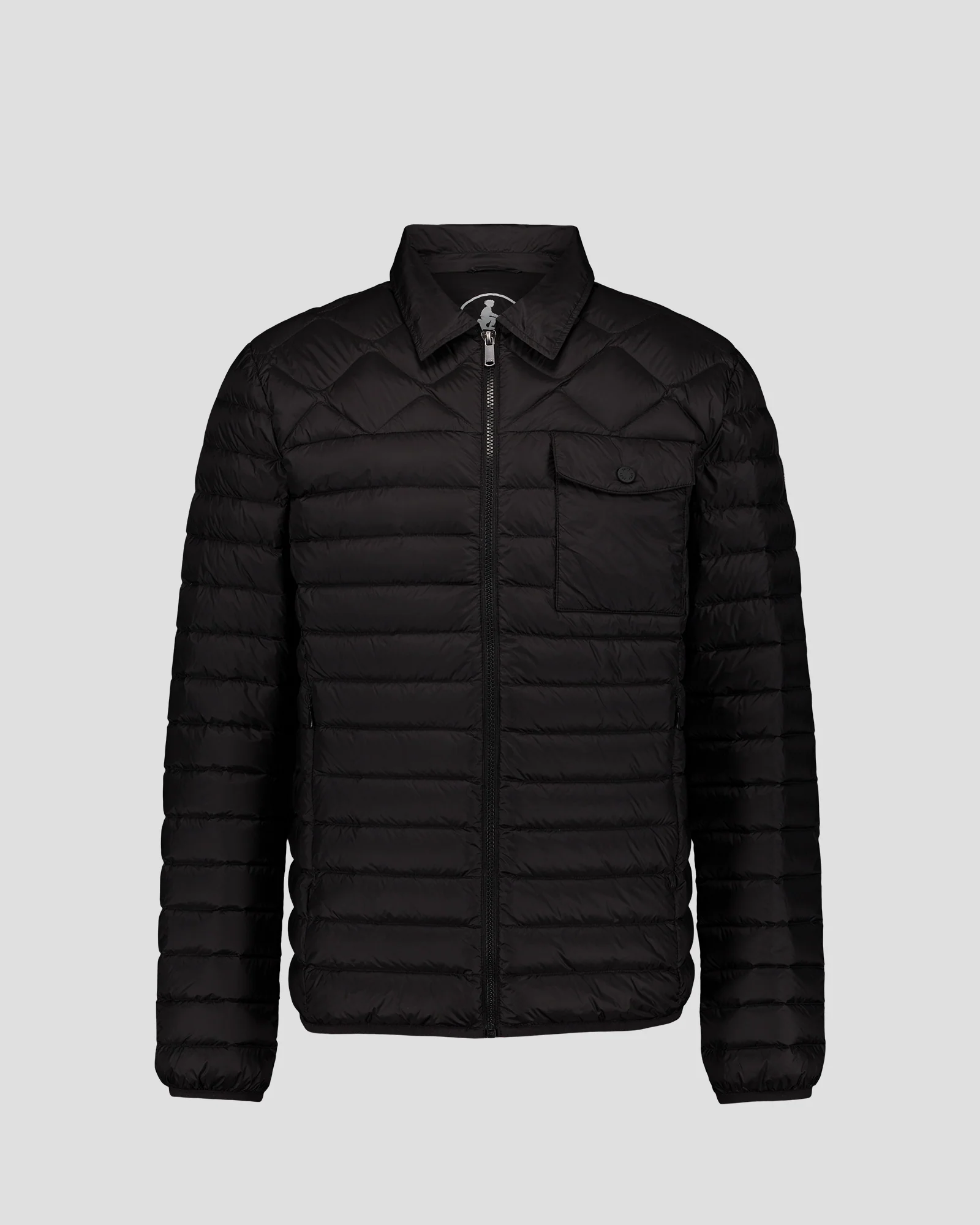 Doudoune col chemise Noir Ethan